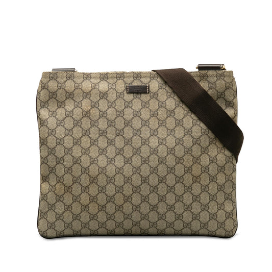 Gucci GG Supreme SHG-uomJwa Canvas Brown Crossbody Bag