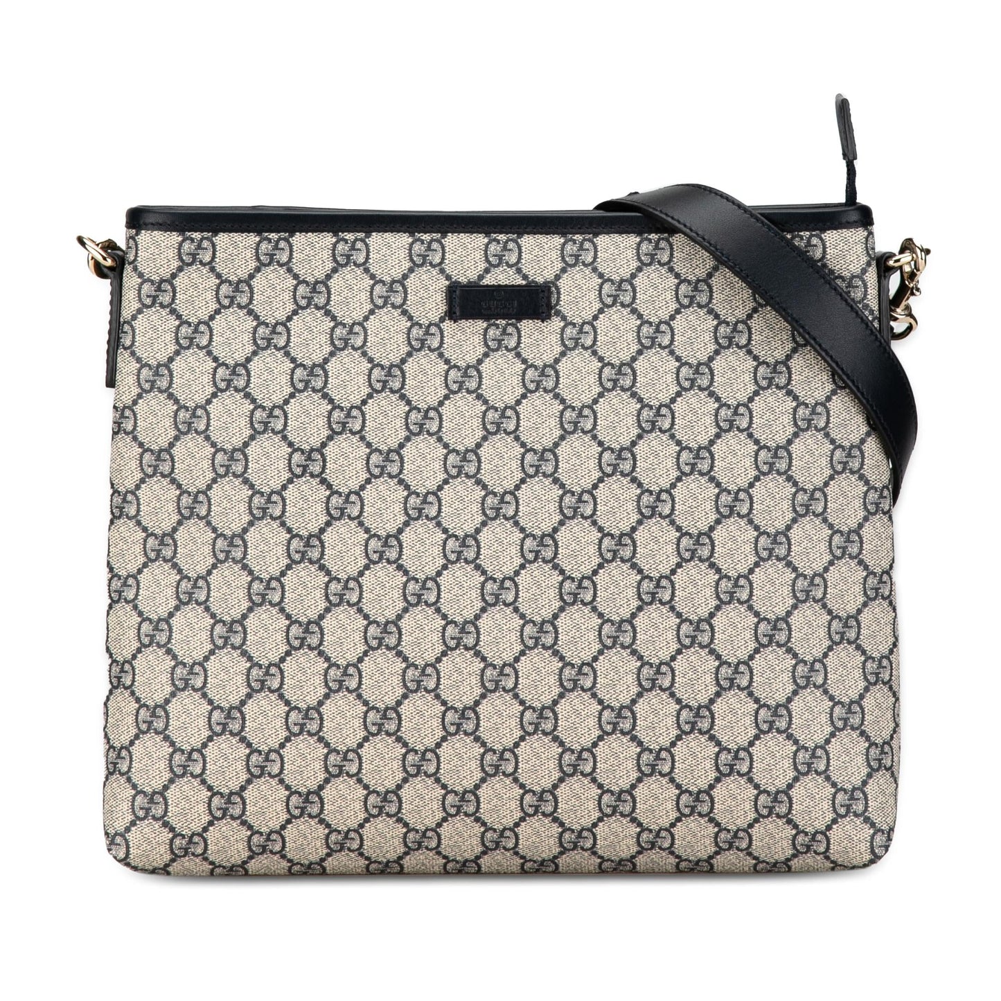 Gucci GG Supreme SHG-q4CPll Canvas Calf Brown Crossbody Bag