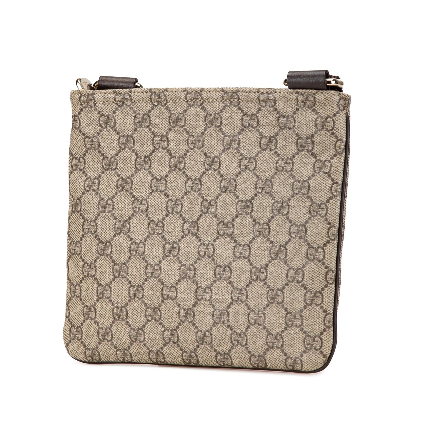 Gucci GG Supreme SHG-3z1cr7 Canvas Brown Crossbody Bag
