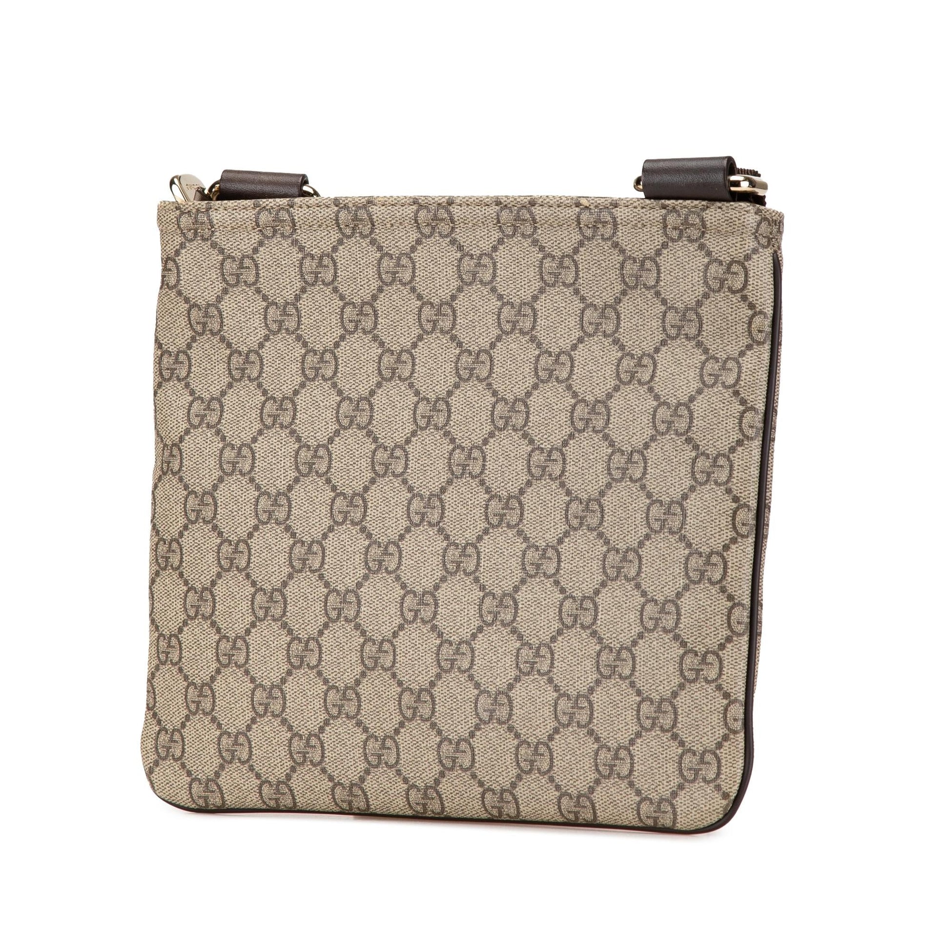 Gucci GG Supreme SHG-3z1cr7 Canvas Brown Crossbody Bag