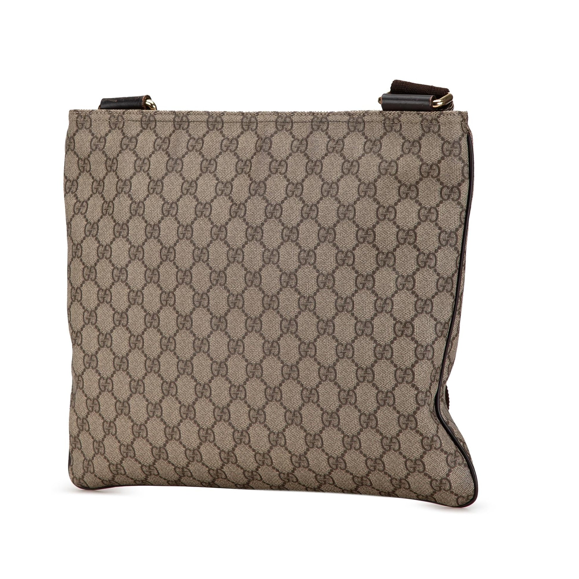 Gucci GG Supreme SHG-cVGBqT Canvas Brown Crossbody Bag