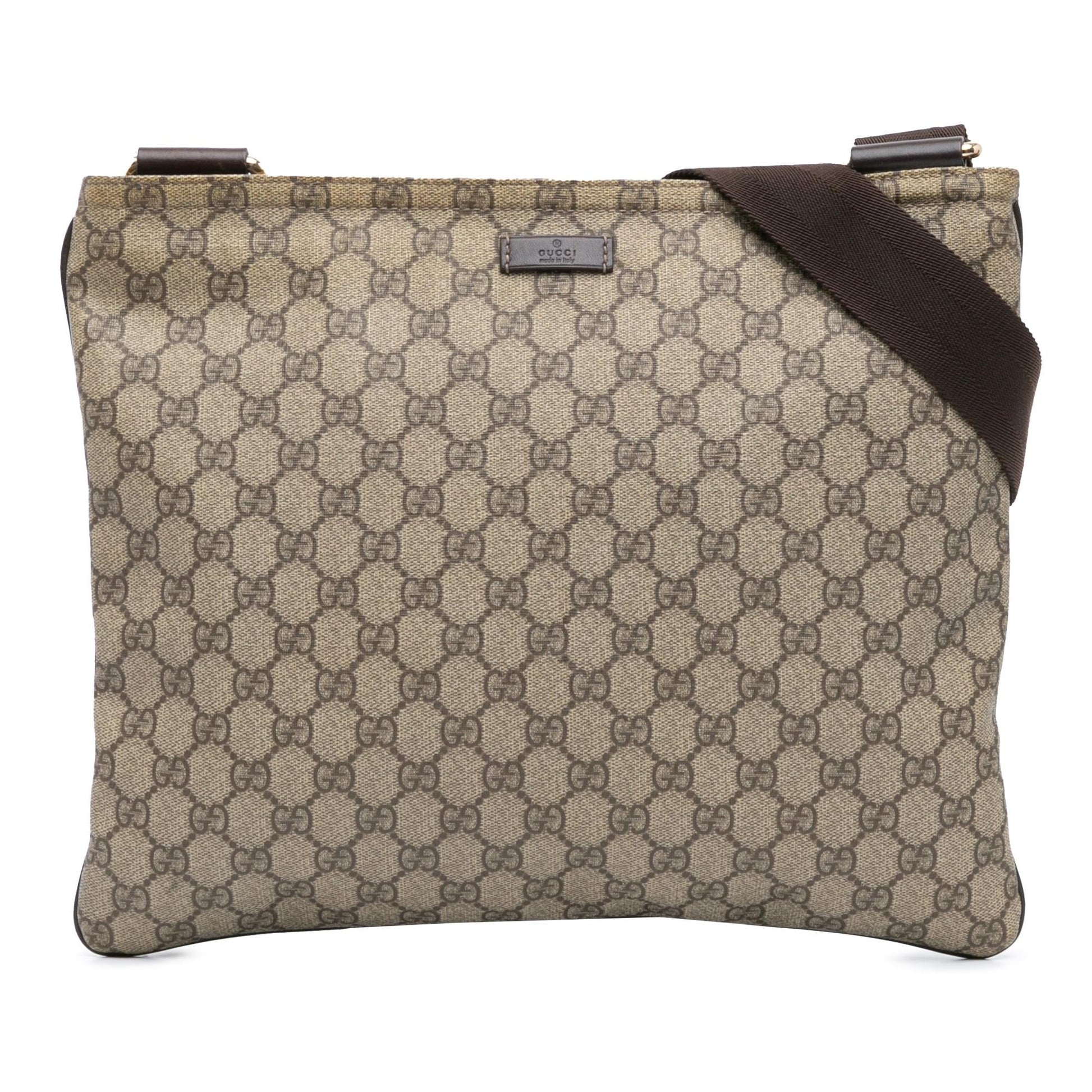 Gucci GG Supreme Canvas Brown Crossbody Bag Crossbody 1