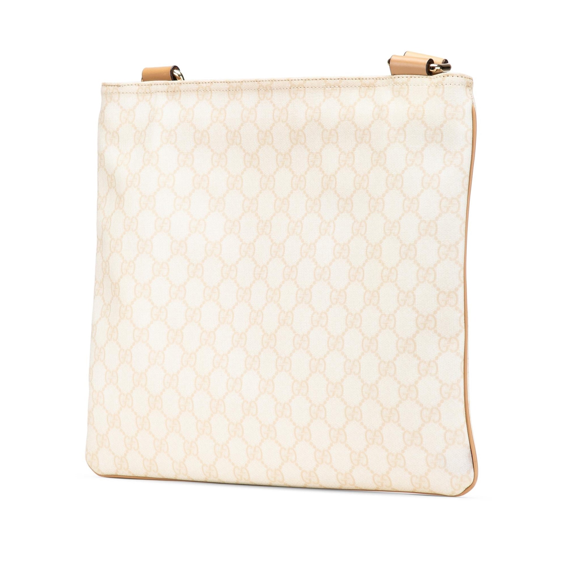 Gucci GG Supreme Canvas White Crossbody Bag