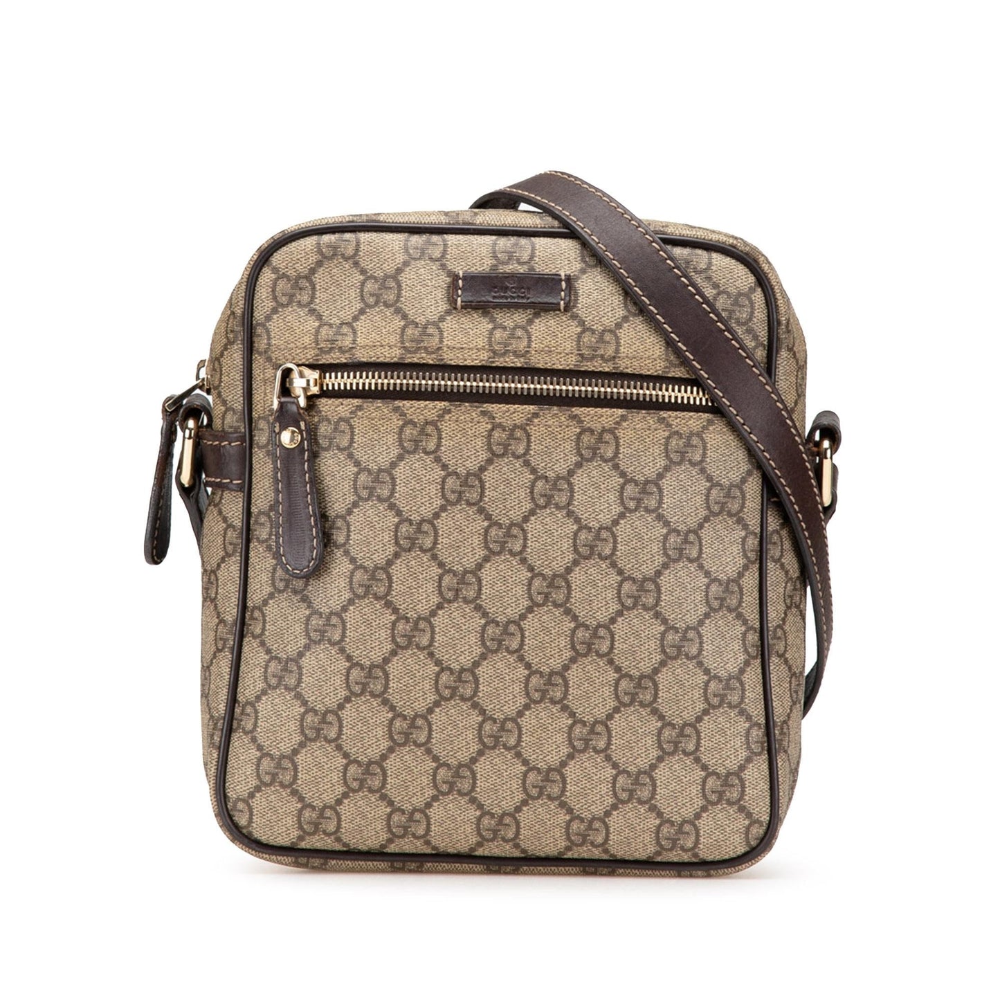 Gucci GG Supreme Canvas Brown Crossbody Bag Crossbody 15