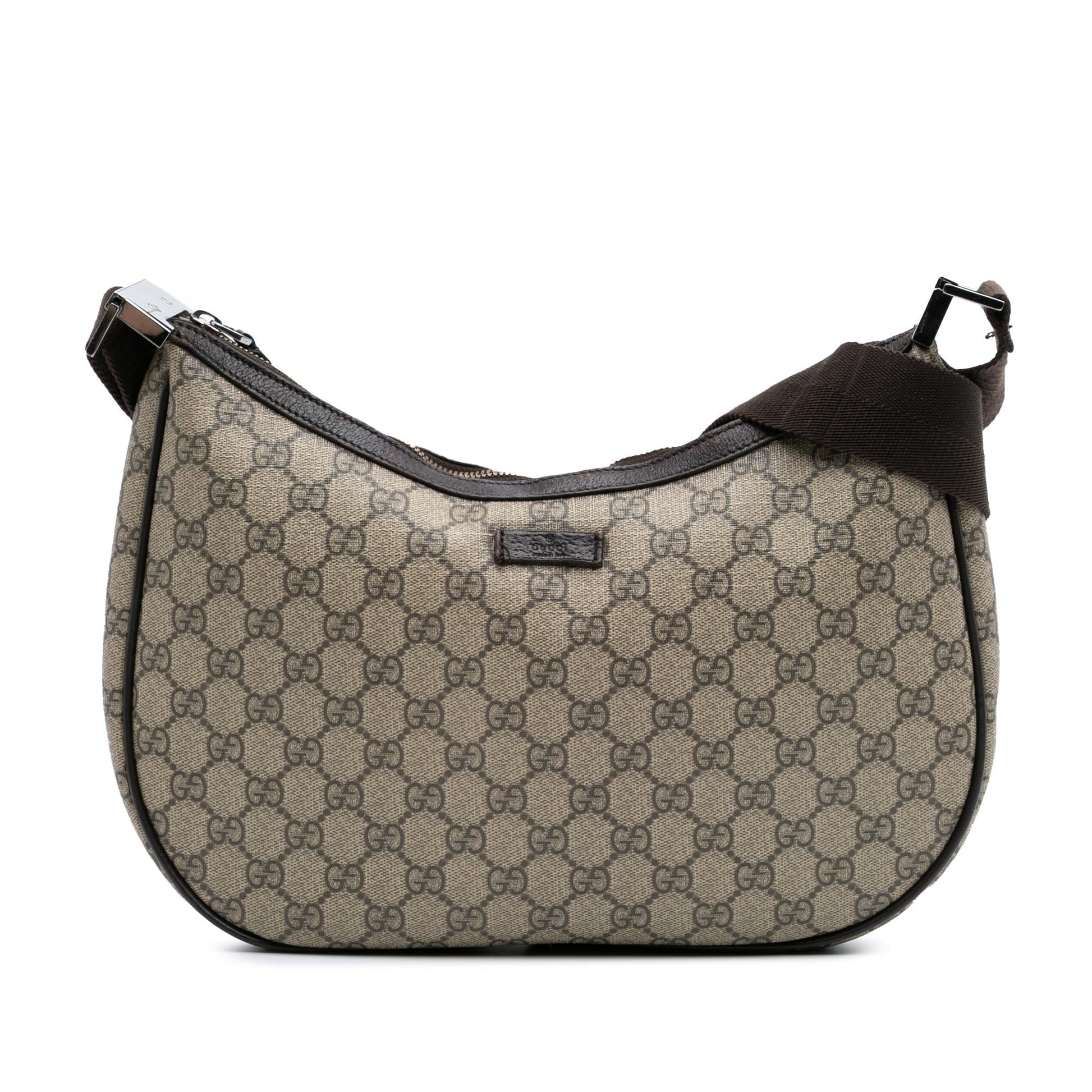 Gucci GG Supreme Canvas Brown Crossbody Bag