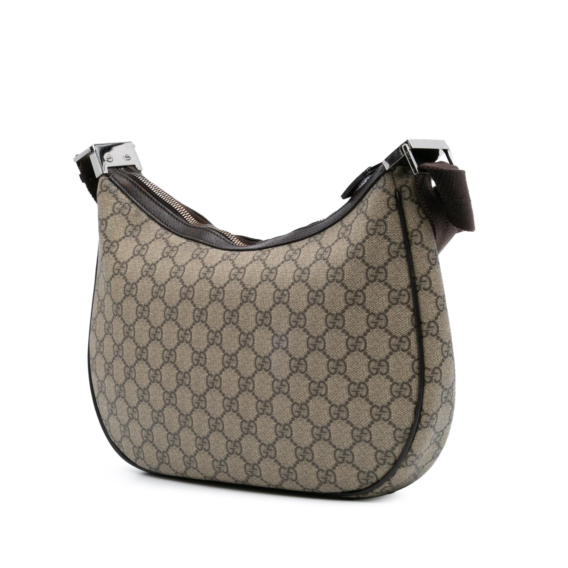 Gucci GG Supreme Canvas Brown Crossbody Bag