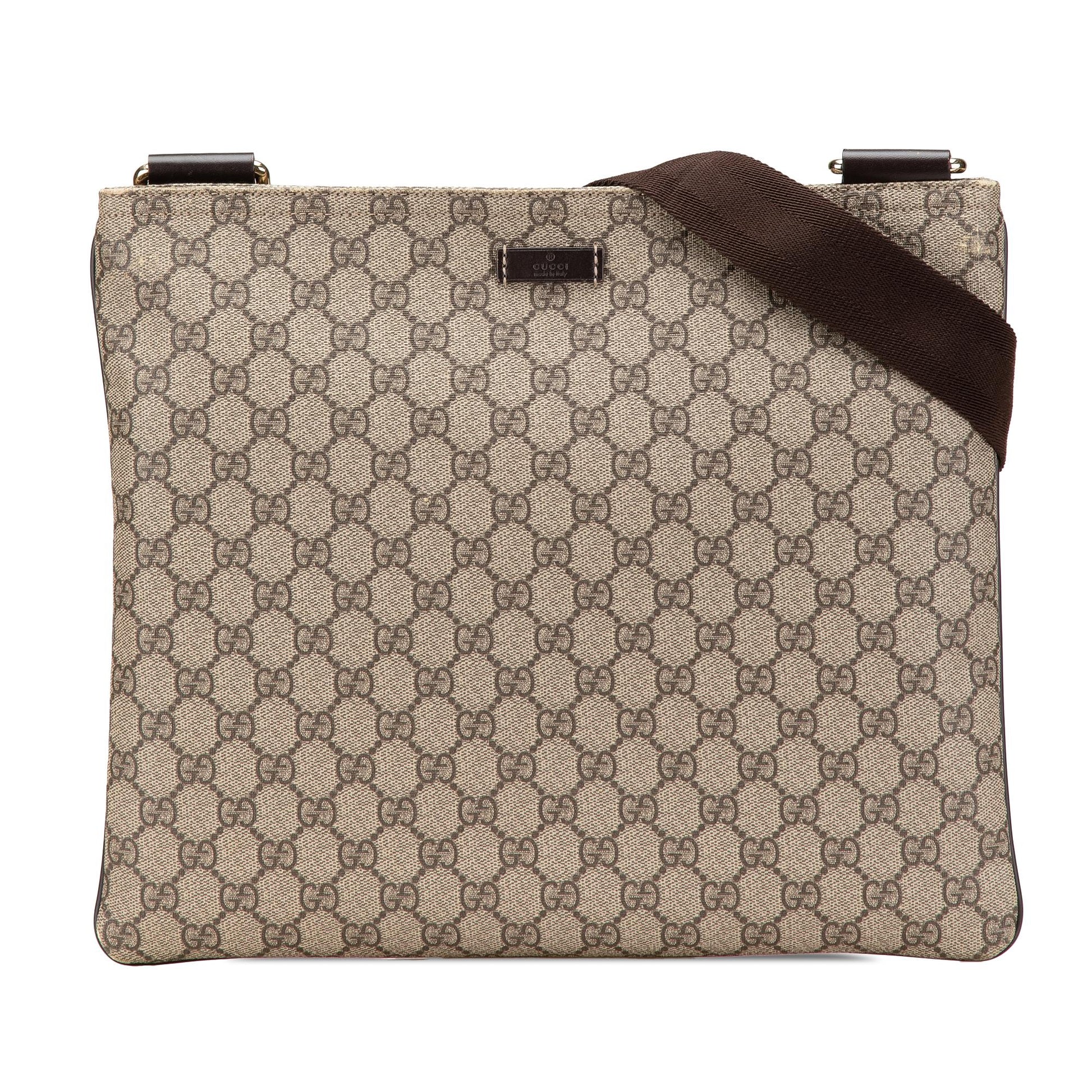 Gucci GG Supreme Canvas Brown Crossbody Bag Crossbody 21