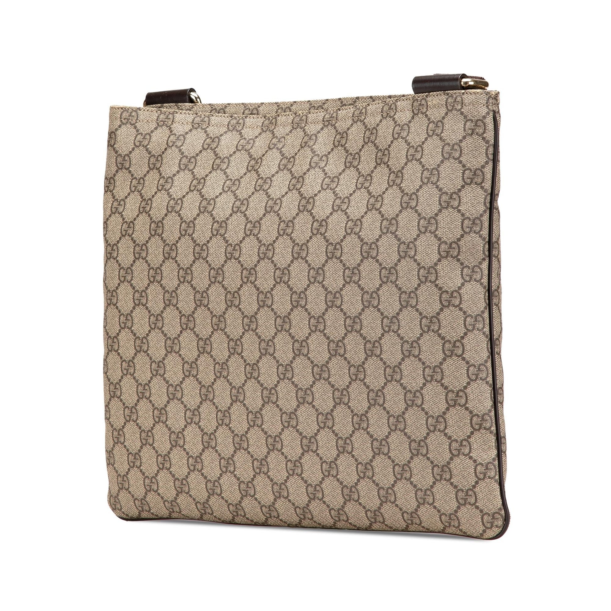 Gucci GG Supreme Canvas Brown Crossbody Bag Crossbody 21