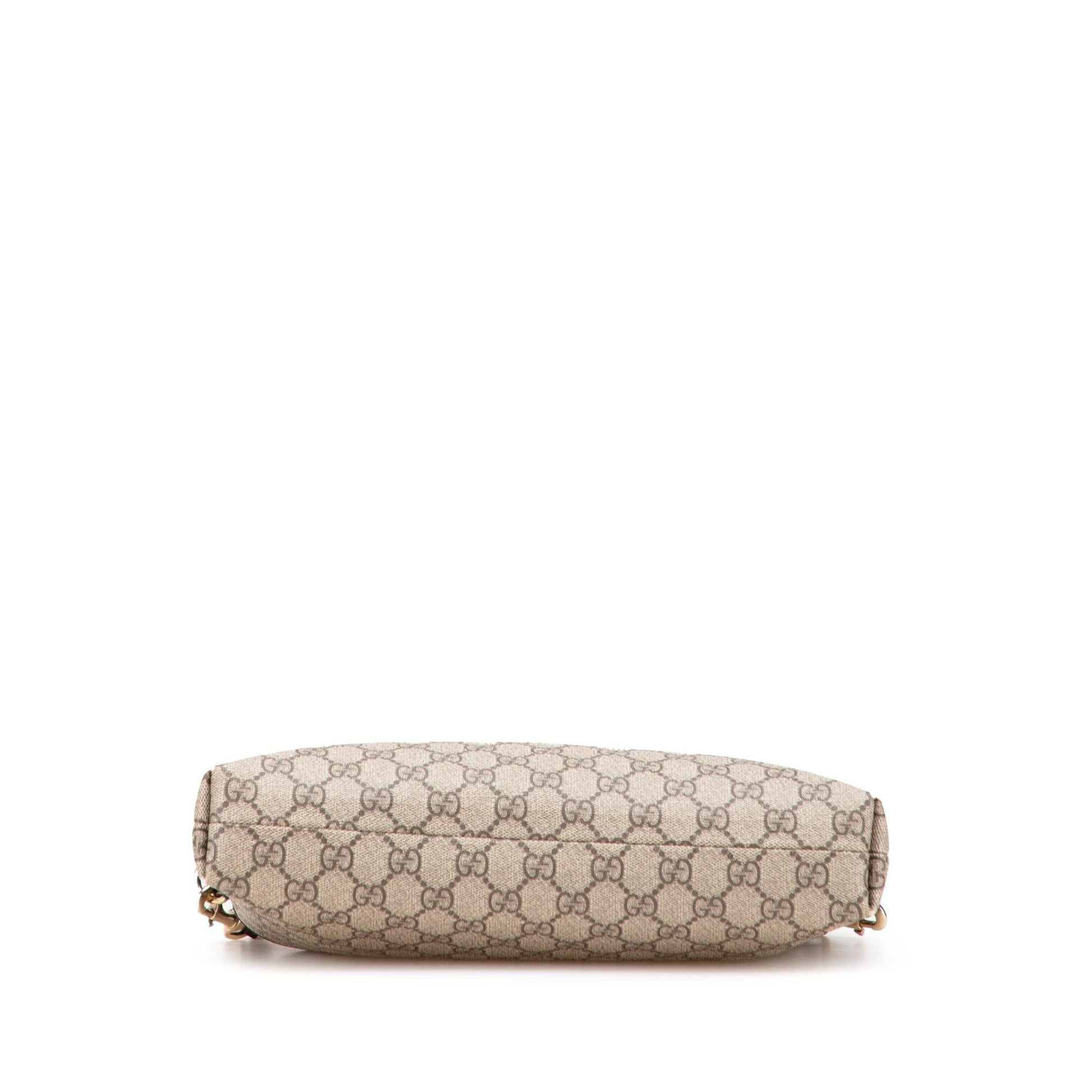 Gucci GG Supreme Canvas Calf Brown Crossbody Bag Crossbody 29