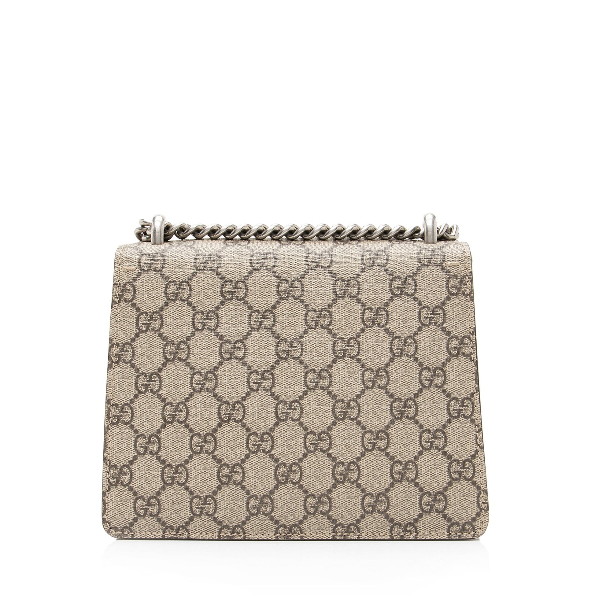 Gucci GG Supreme Dionysus SHF Canvas Suede Brown Beige Crossbody Bag