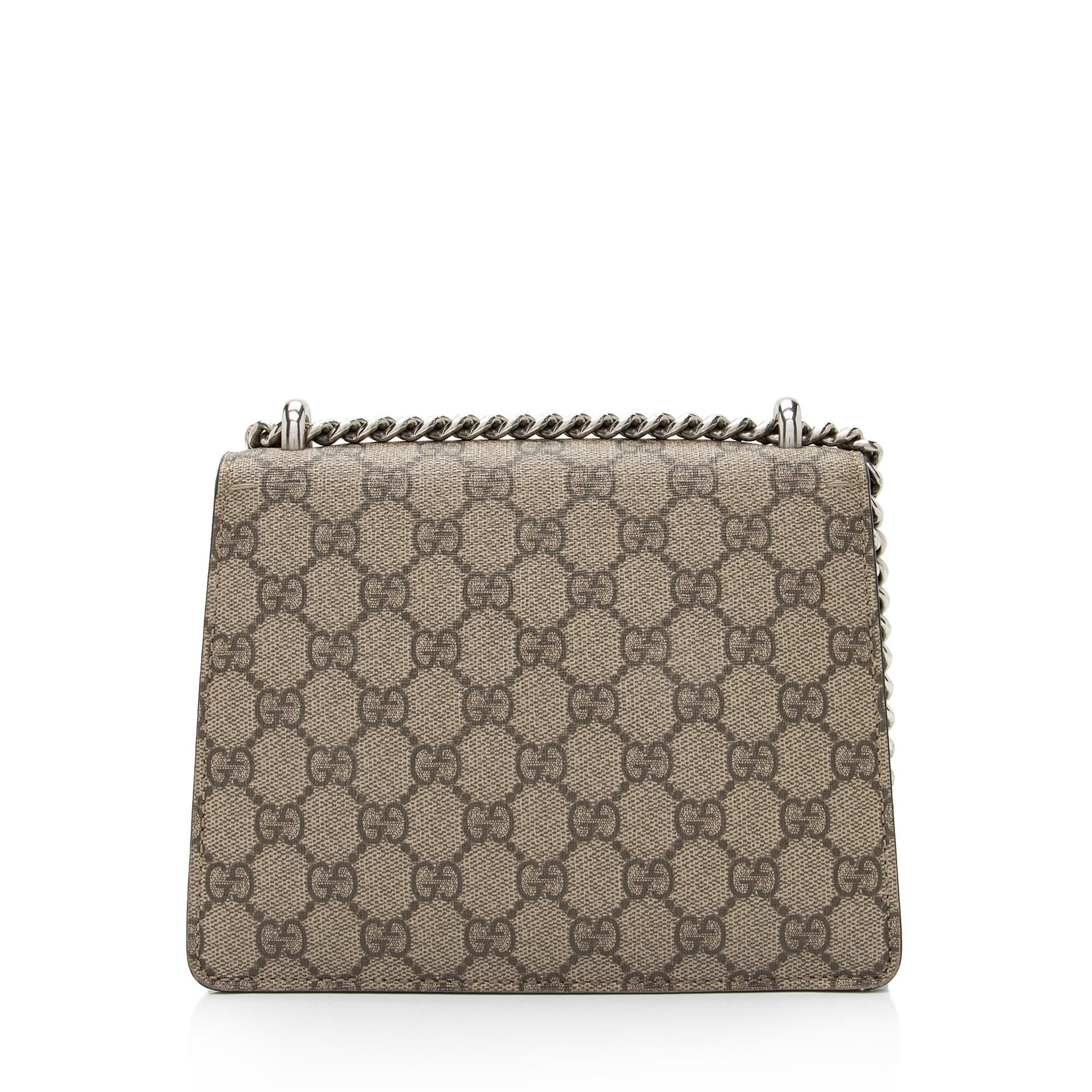 Gucci GG Supreme Dionysus SHF-NgiNGX Canvas Suede Black Beige Crossbody Bag