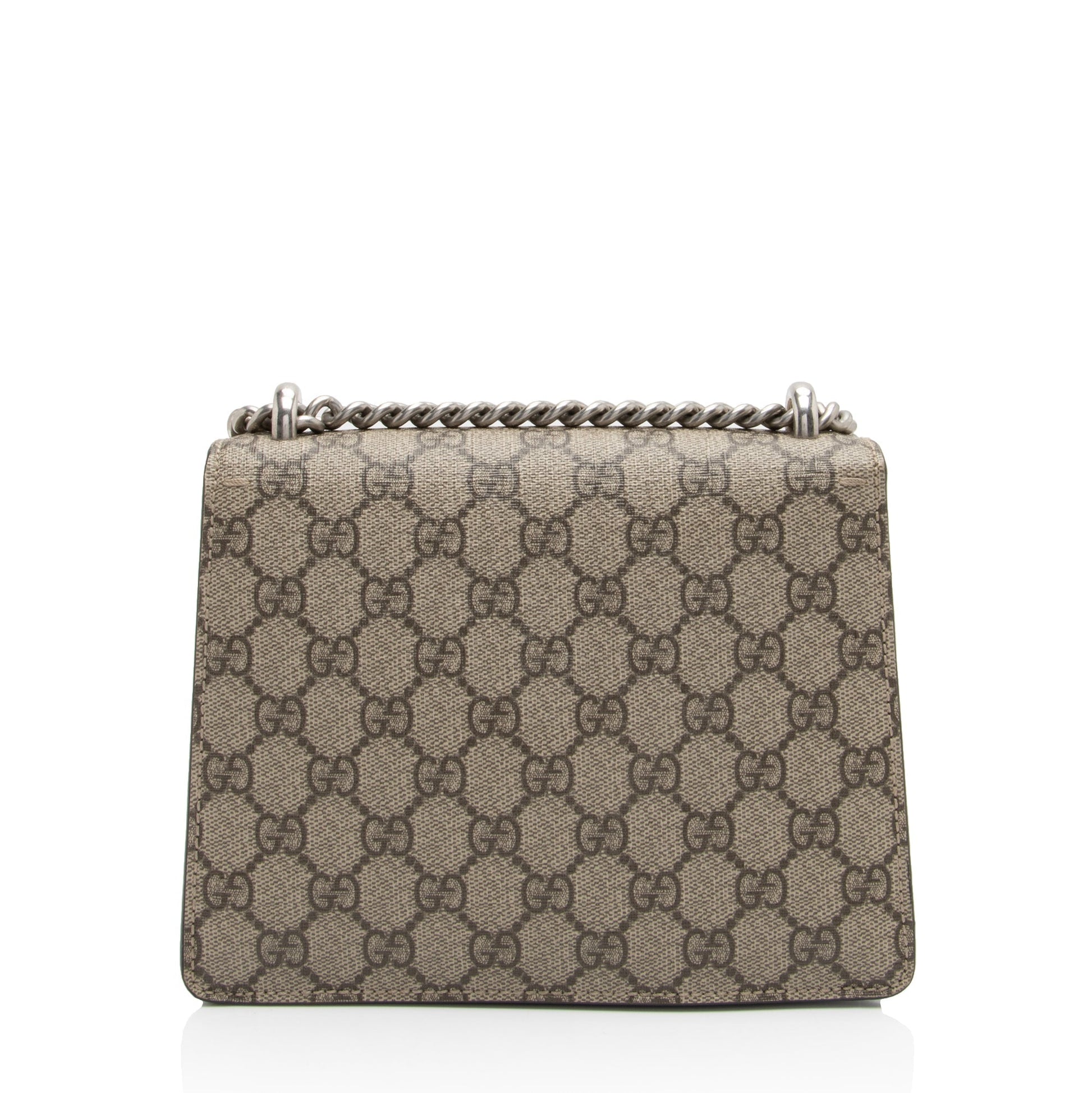 Gucci GG Supreme Dionysus SHF-cKK4zE Canvas Suede Black Beige Crossbody Bag