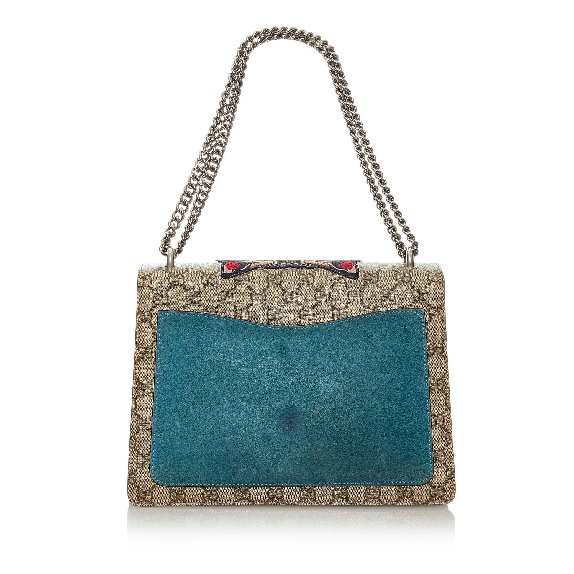 Gucci GG Supreme Dionysus SHG Canvas Calf Brown Shoulder Bag