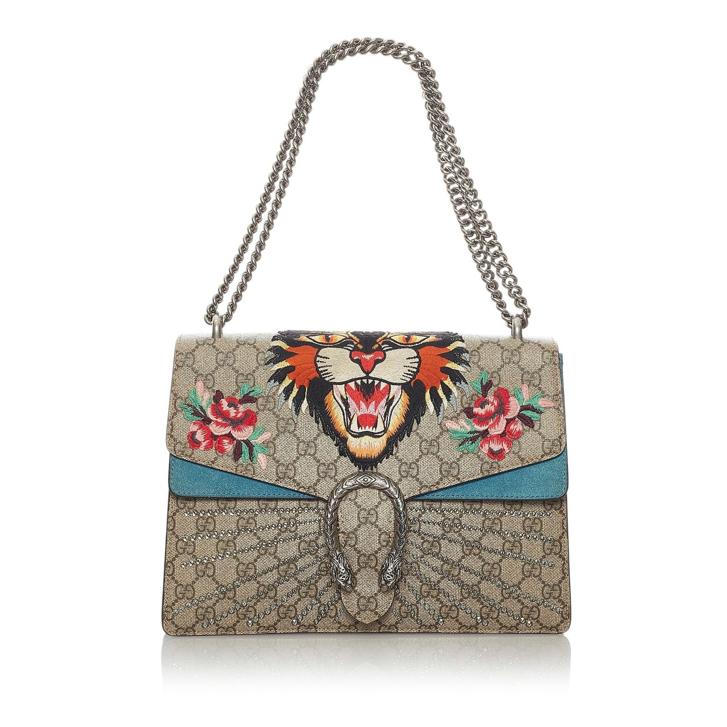 Gucci GG Supreme Dionysus SHG Canvas Calf Brown Shoulder Bag
