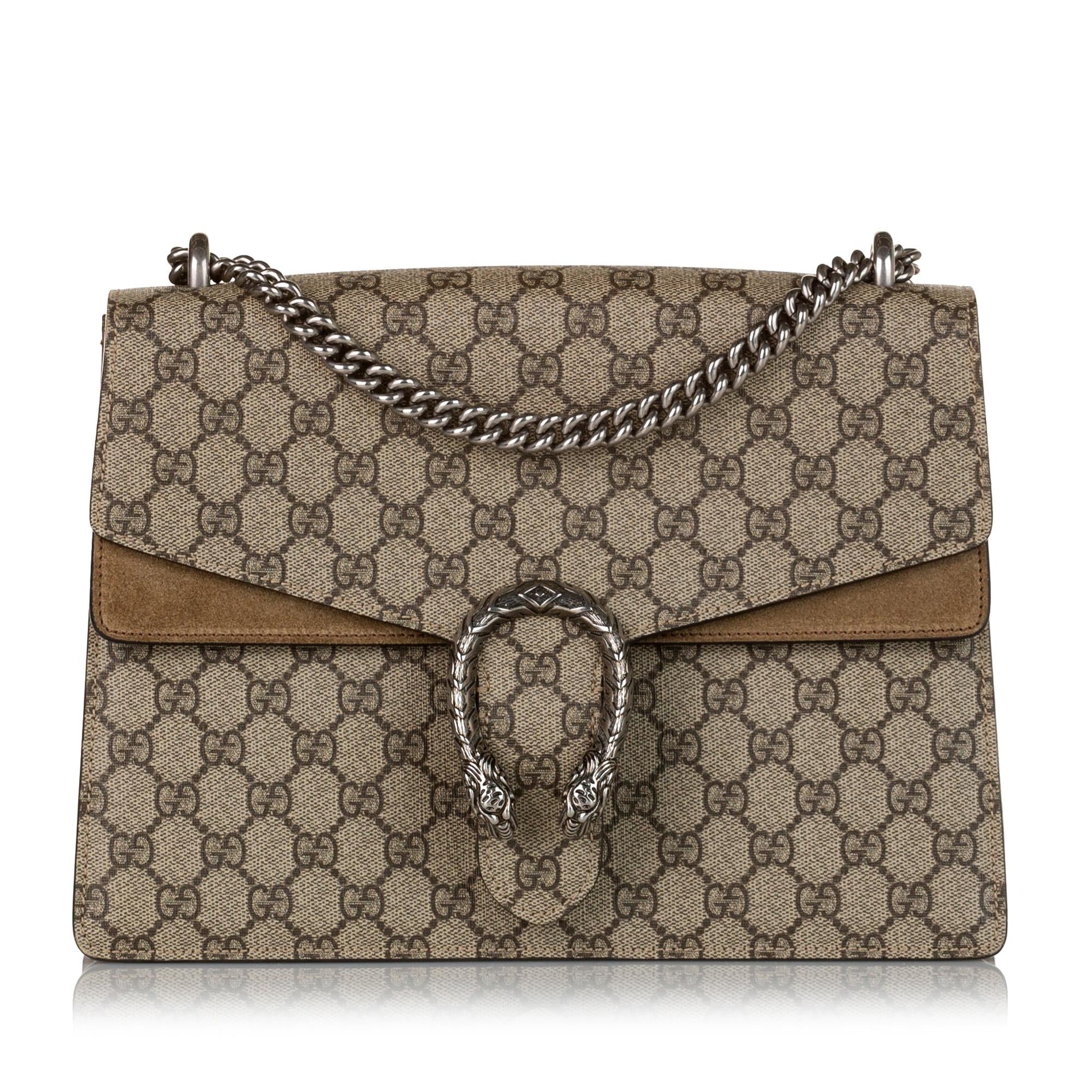 Gucci GG Supreme Dionysus SHG Canvas Brown Shoulder Bag