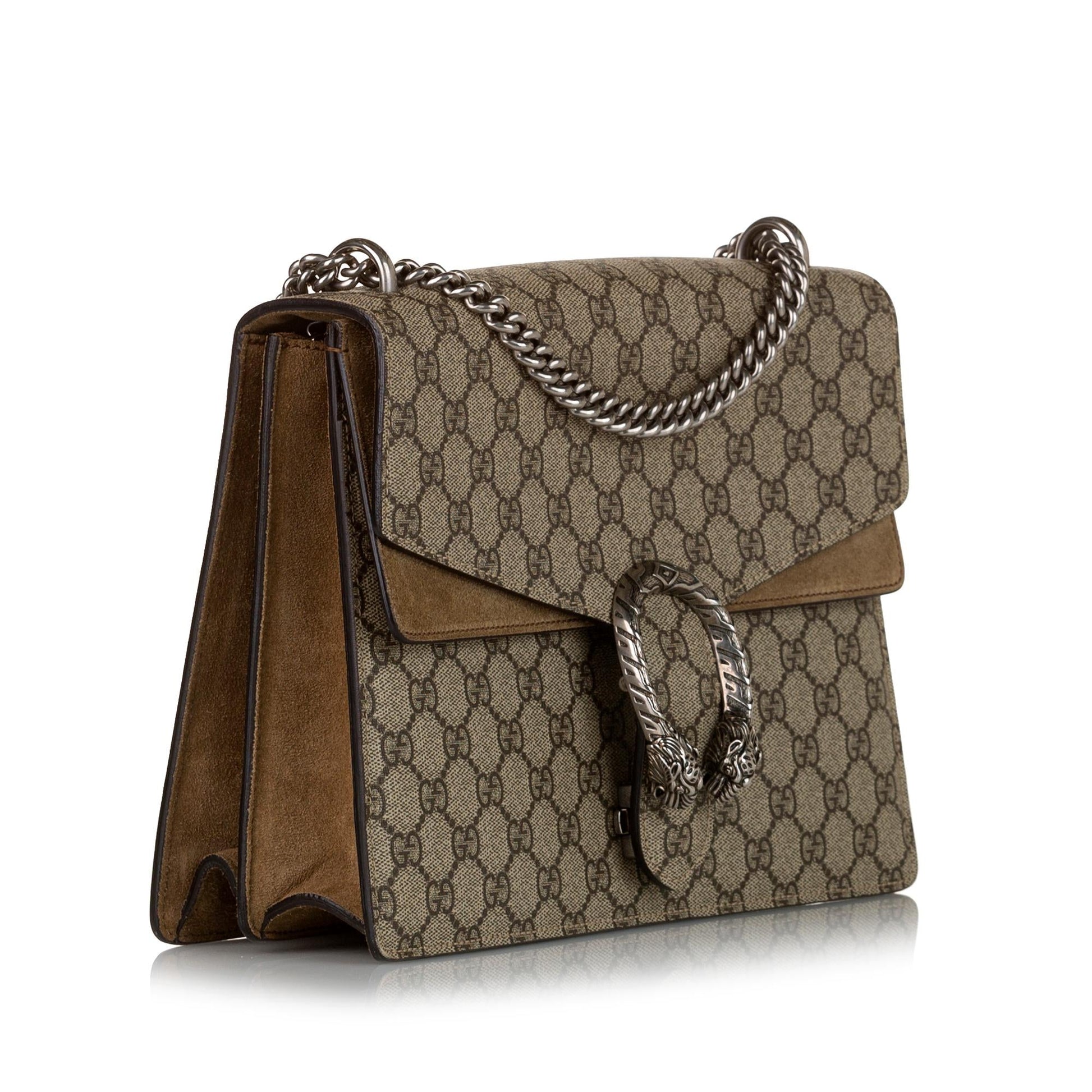 Gucci GG Supreme Dionysus SHG Canvas Brown Shoulder Bag