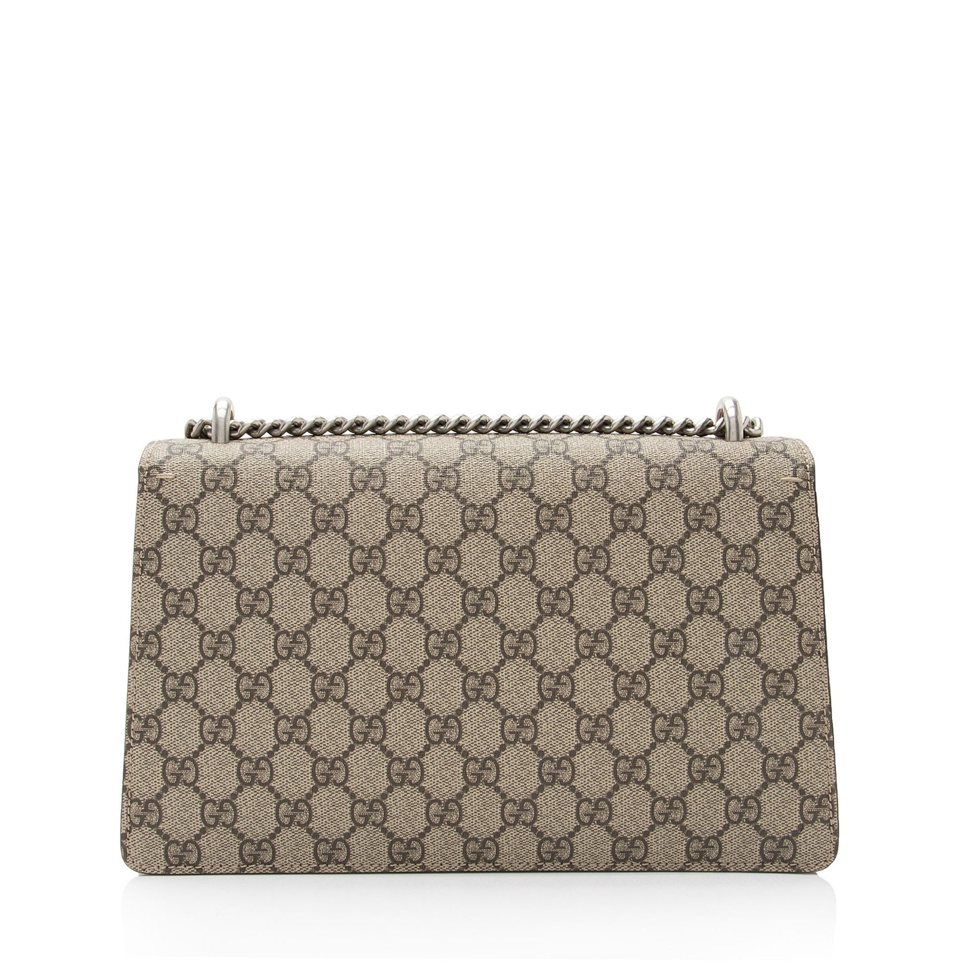 Gucci GG Supreme Dionysus Canvas Suede Beige Small Shoulder Bag Shf Niwyqy