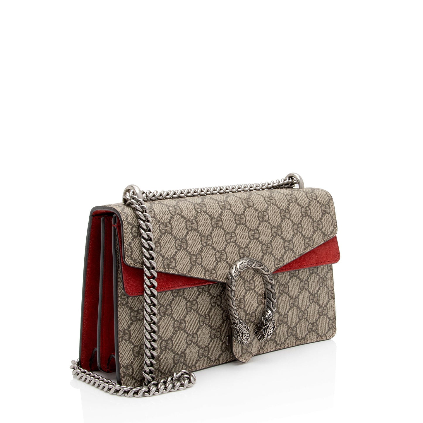 Gucci GG Supreme Dionysus SHF-NW9DY6 Canvas Suede Beige Red Crossbody Bag