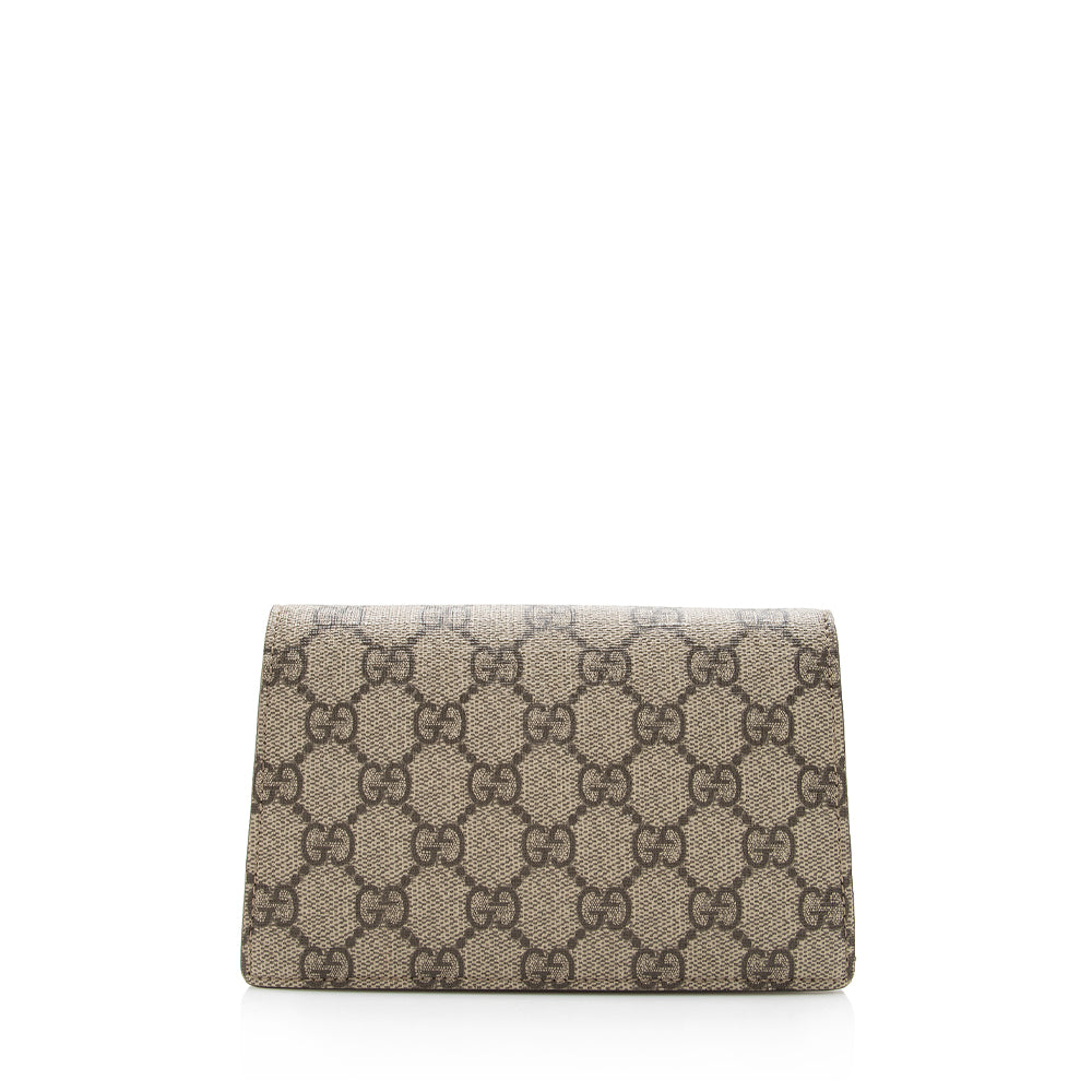 Gucci GG Supreme Dionysus Super SHF-dkDI65 Canvas Suede Brown Mini Crossbody Bag