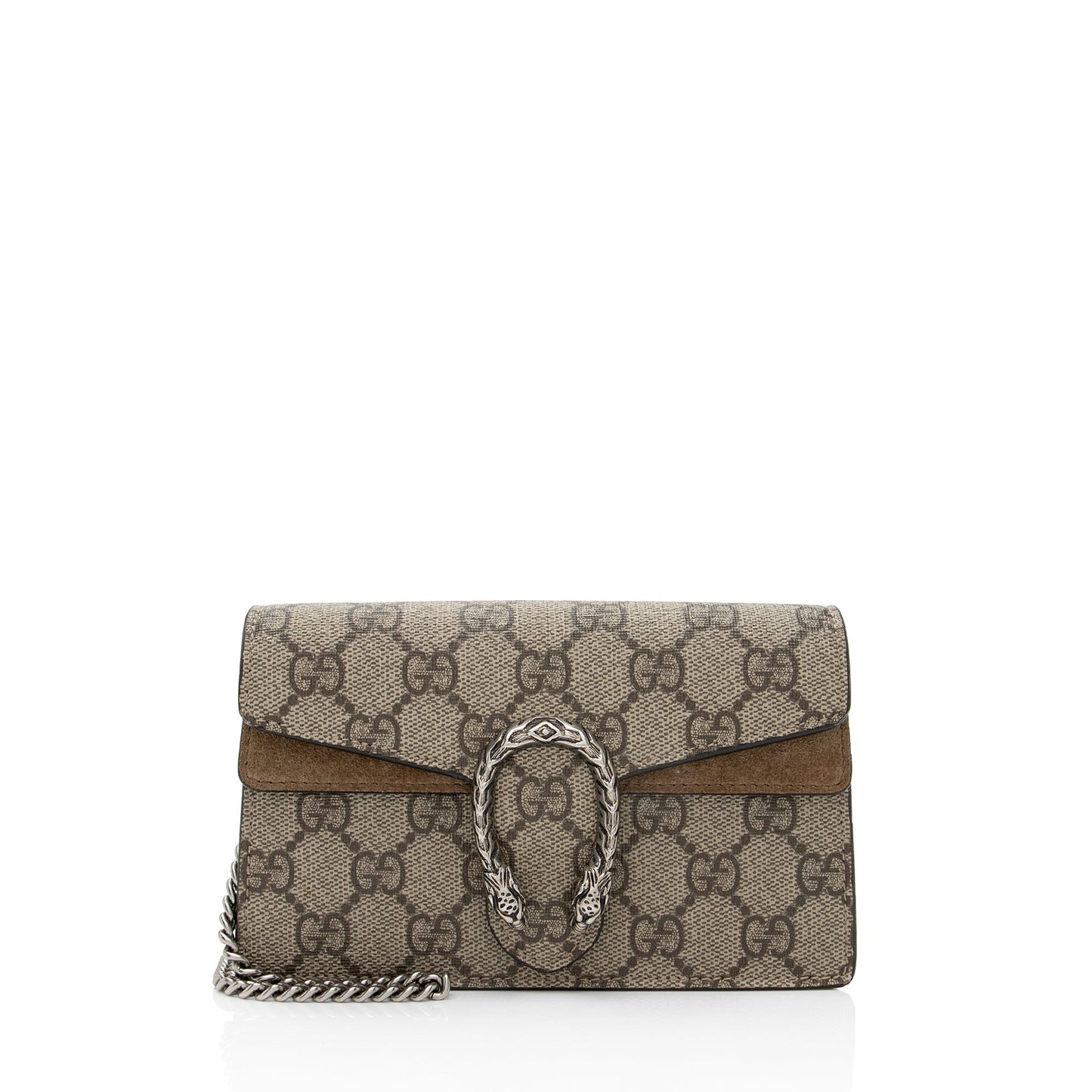Gucci GG Supreme Dionysus Super SHF-iSLHuH Canvas Suede Beige Mini Crossbody Bag