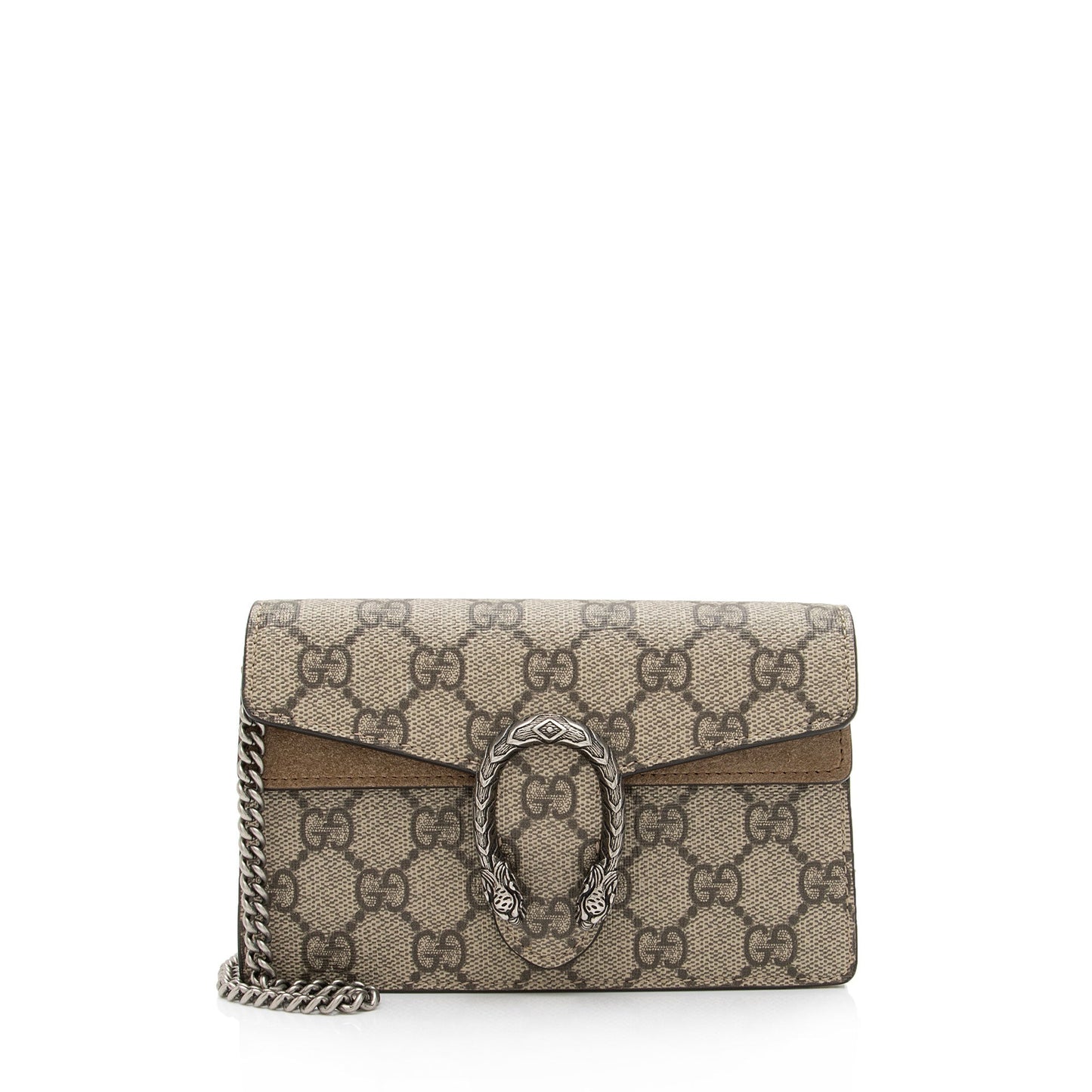 Gucci GG Supreme Dionysus Super SHF-b5uqHL Canvas Suede Beige Mini Crossbody Bag
