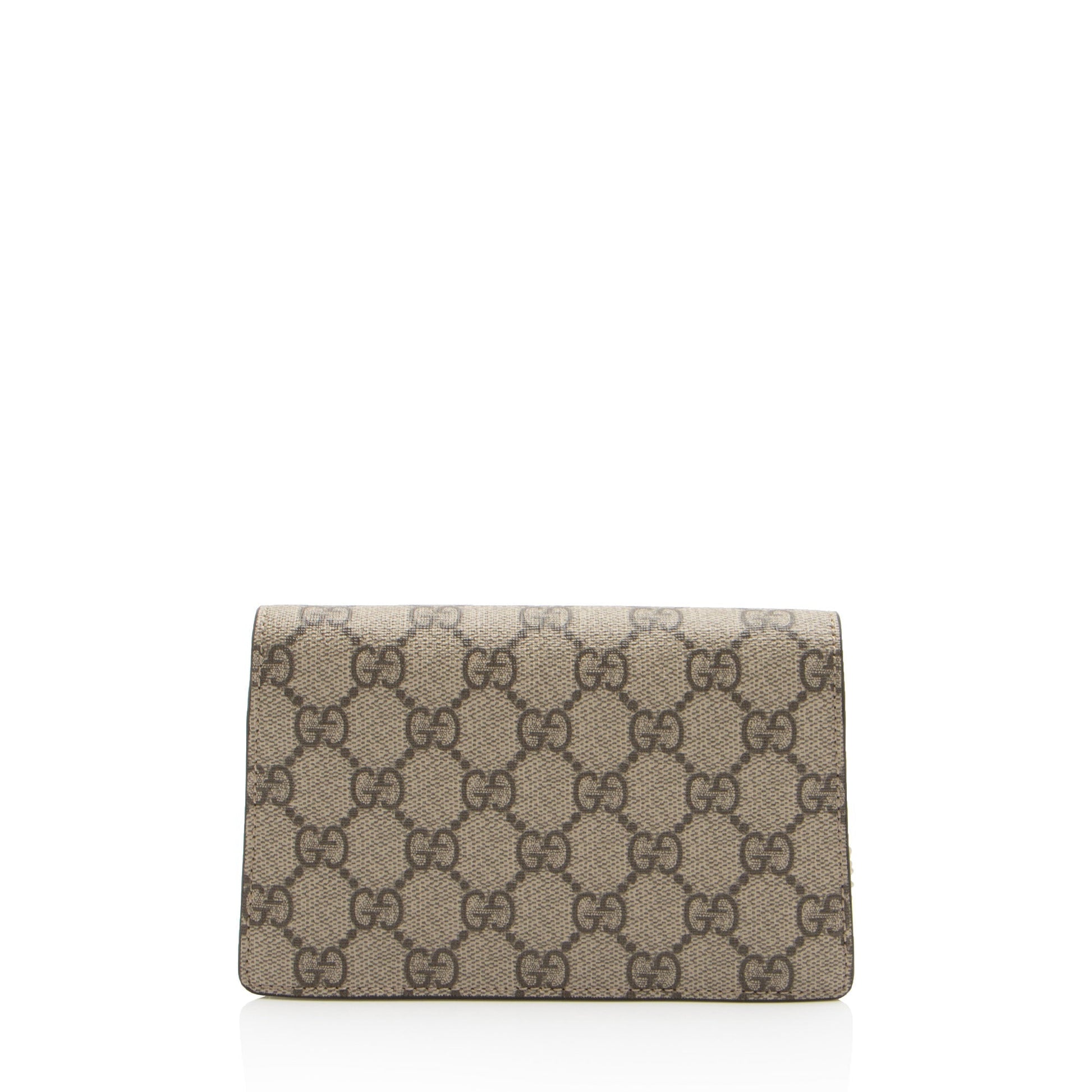 Gucci GG Supreme Dionysus Super SHF-rUbeWw Leather Canvas Brown Beige Crossbody Bag