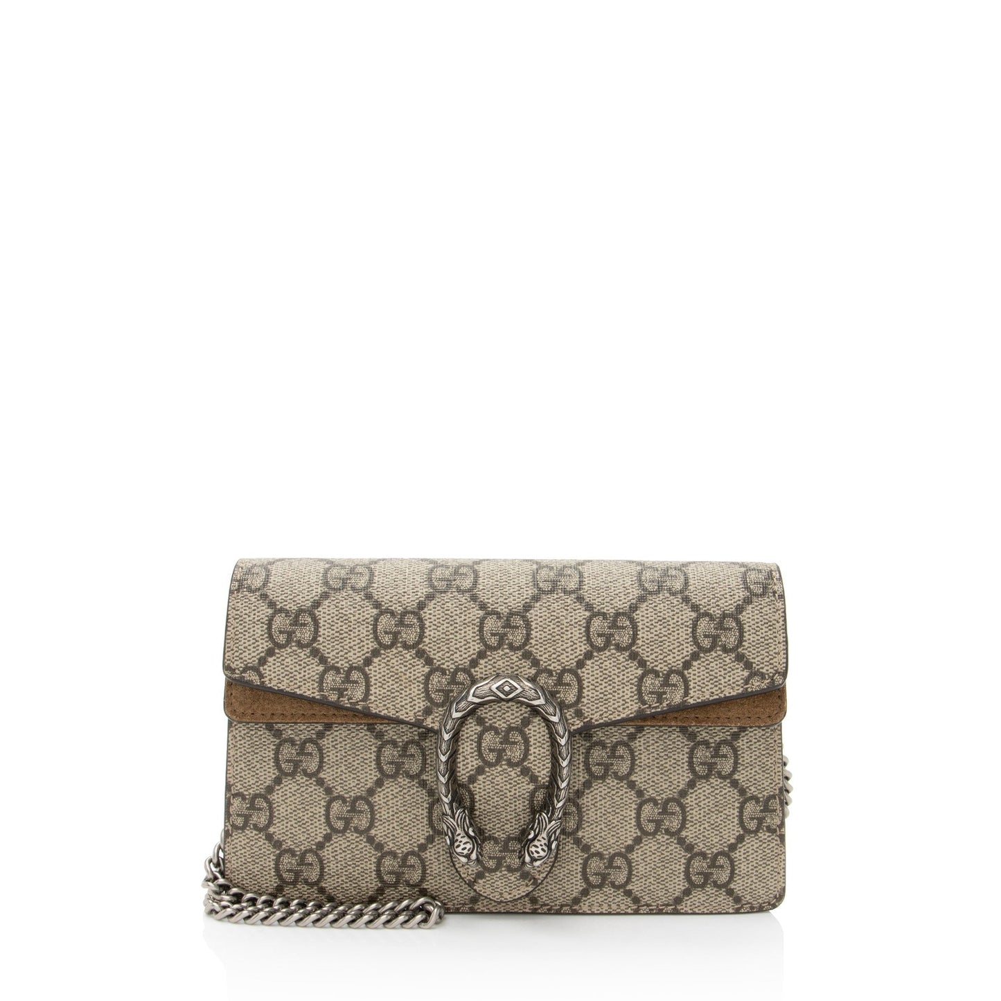 Gucci GG Supreme Dionysus Super SHF-54nmTr Canvas Suede Brown Mini Crossbody Bag