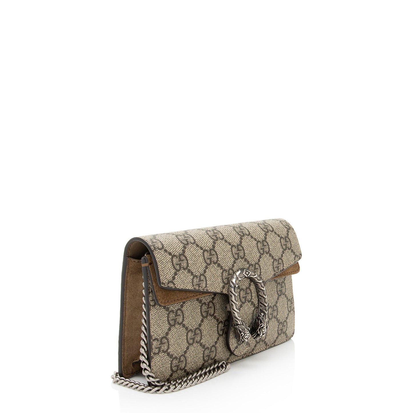 Gucci GG Supreme Dionysus Super SHF-54nmTr Canvas Suede Brown Mini Crossbody Bag
