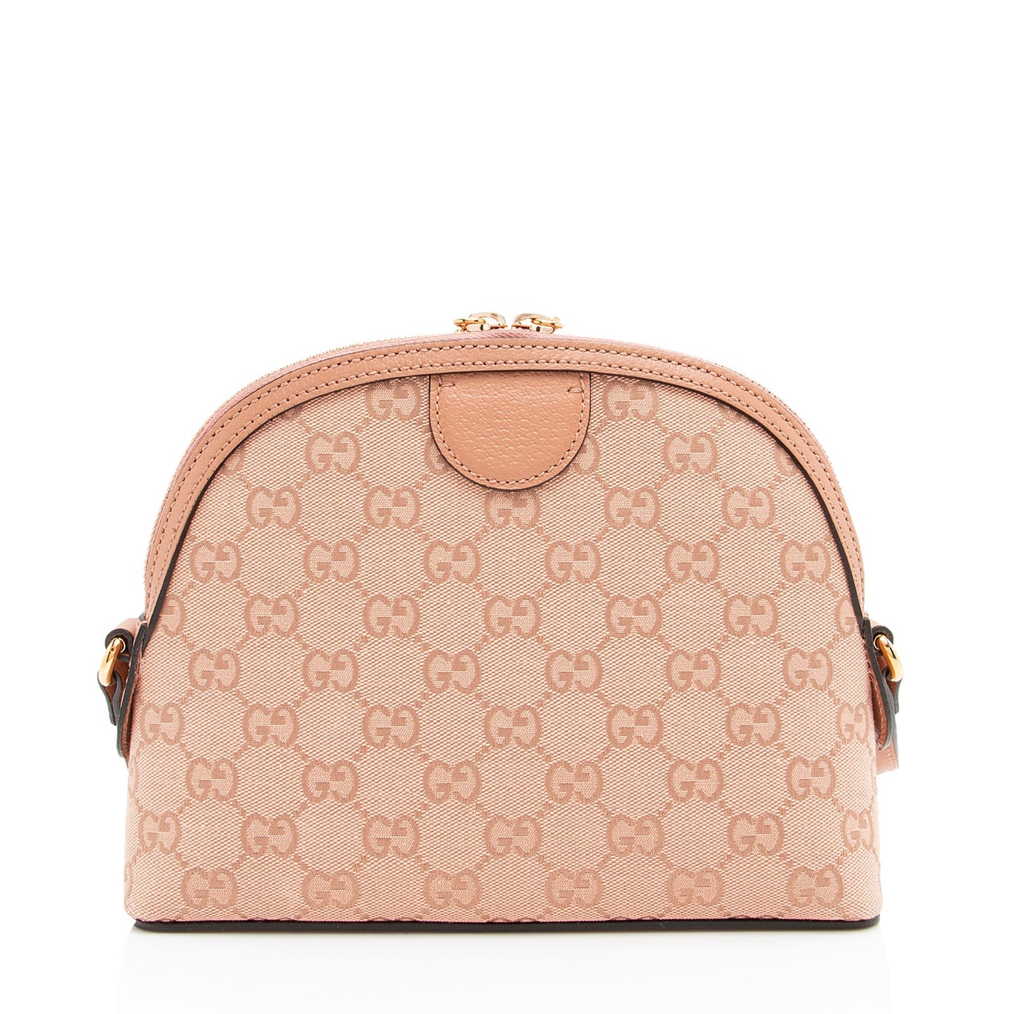Gucci GG Supreme Dome SHF-Wc81xV Leather Canvas Pink Small Crossbody Bag