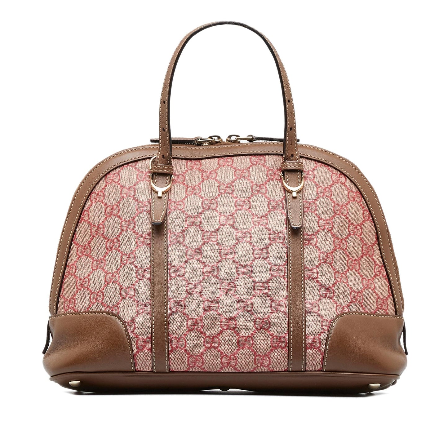 Gucci GG Supreme Dome SHG-zqSDEX Canvas Red Satchel Bag