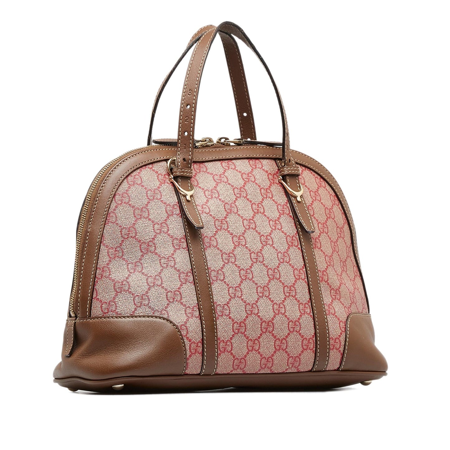 Gucci GG Supreme Dome SHG-zqSDEX Canvas Red Satchel Bag