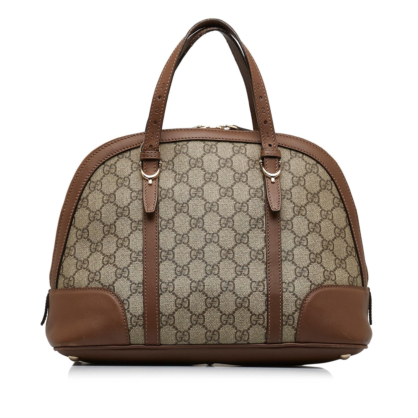 Gucci GG Supreme Dome SHG-lWvBL7 Canvas Calf Brown Satchel Bag