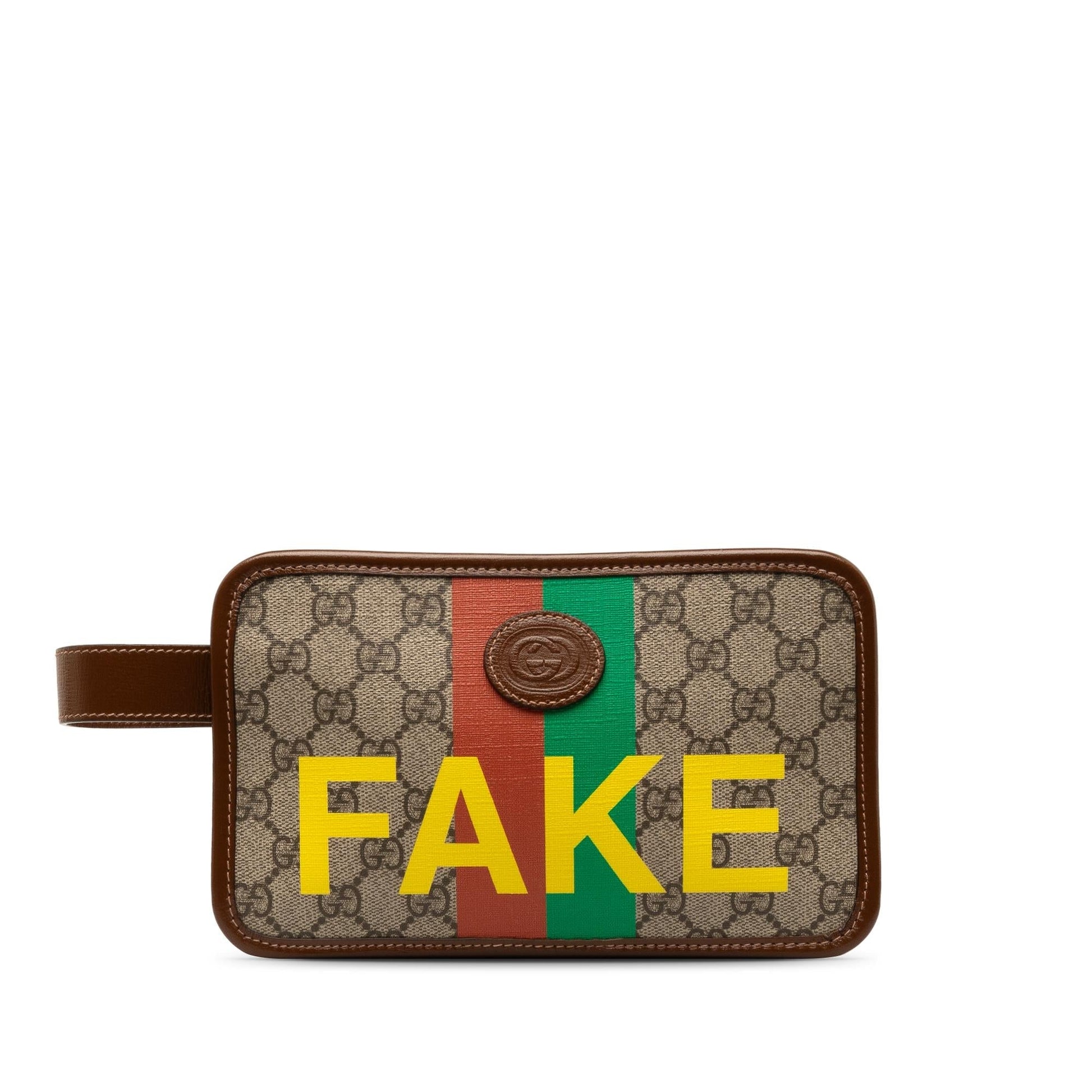 Gucci Supreme Fake Not Cosmetic Pouch Shg 01Esex Clutch Bag