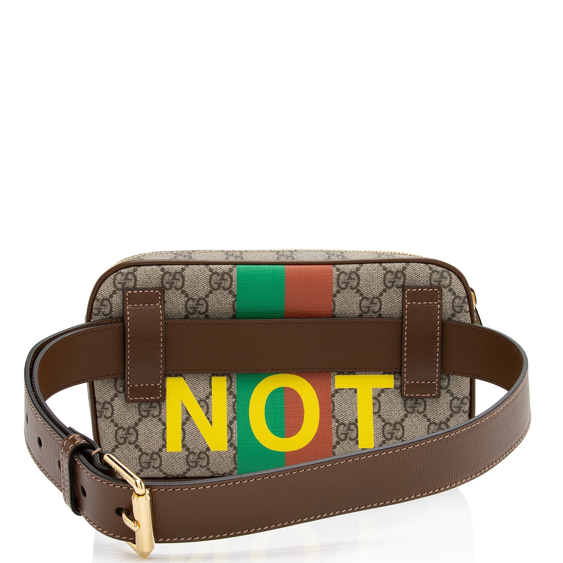 Gucci GG Supreme Fake Not Belt Leather Canvas Brown Beige Accessory Shf P0Qqde