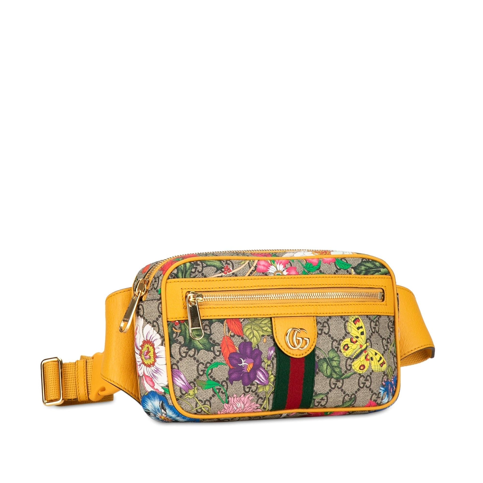 Gucci Supreme Flora Ophidia Belt Bag Shg Mu7Mt0 Accessory