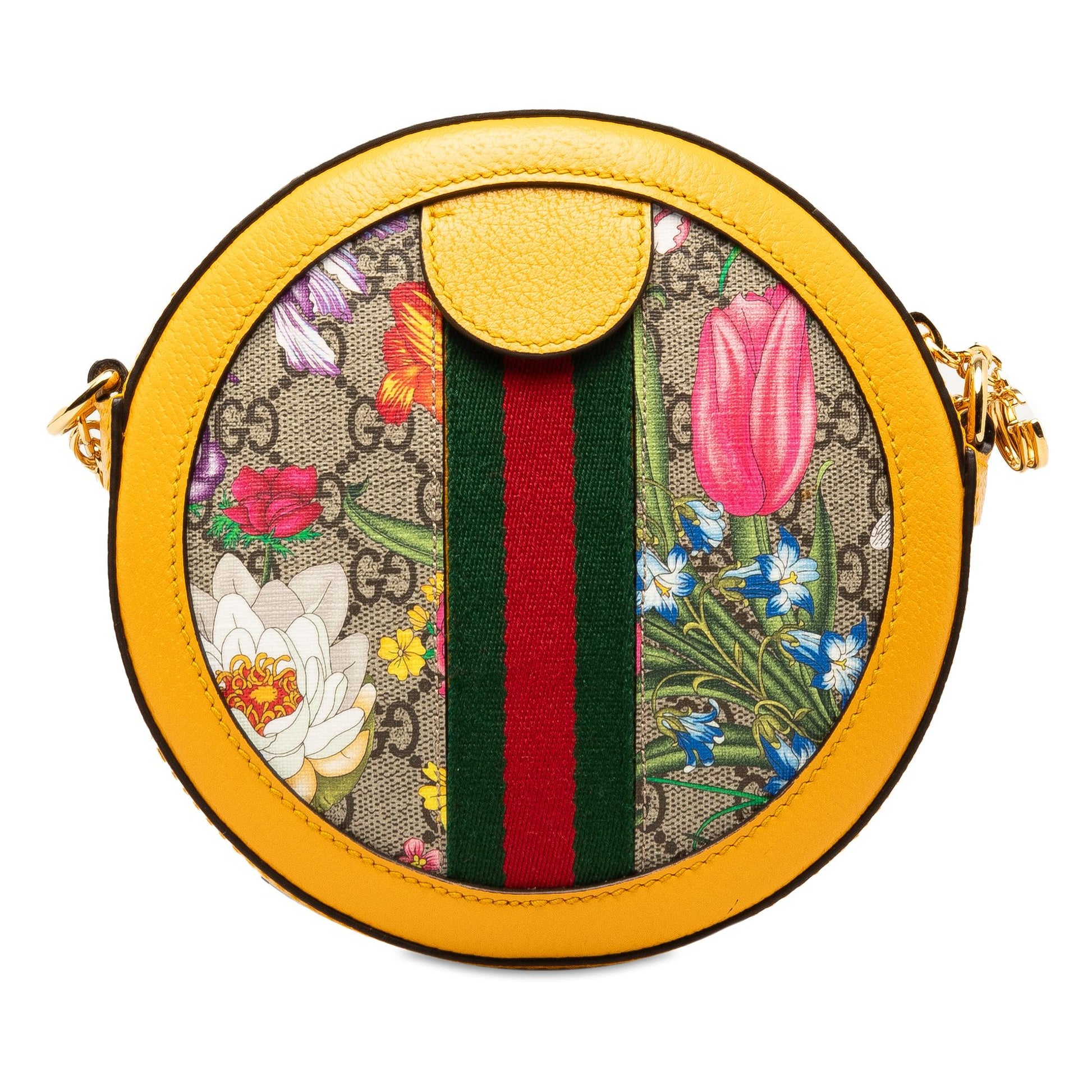 Gucci Supreme Flora Ophidia Round Crossbody Shg Tzo2Pj Crossbody Bag