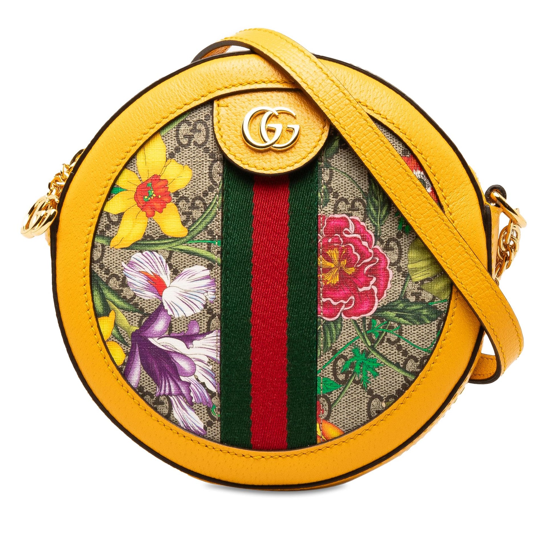 Gucci Supreme Flora Ophidia Round Crossbody Shg Tzo2Pj Crossbody Bag