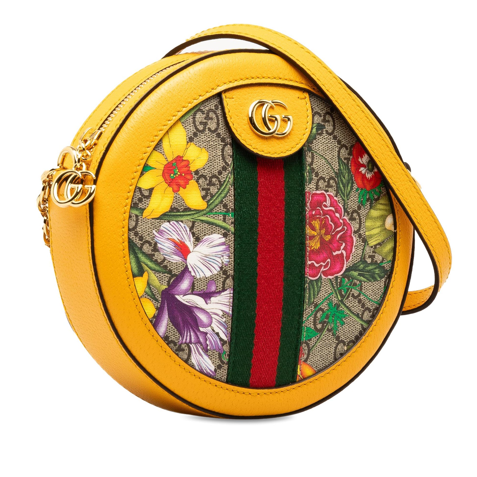 Gucci Supreme Flora Ophidia Round Crossbody Shg Tzo2Pj Crossbody Bag