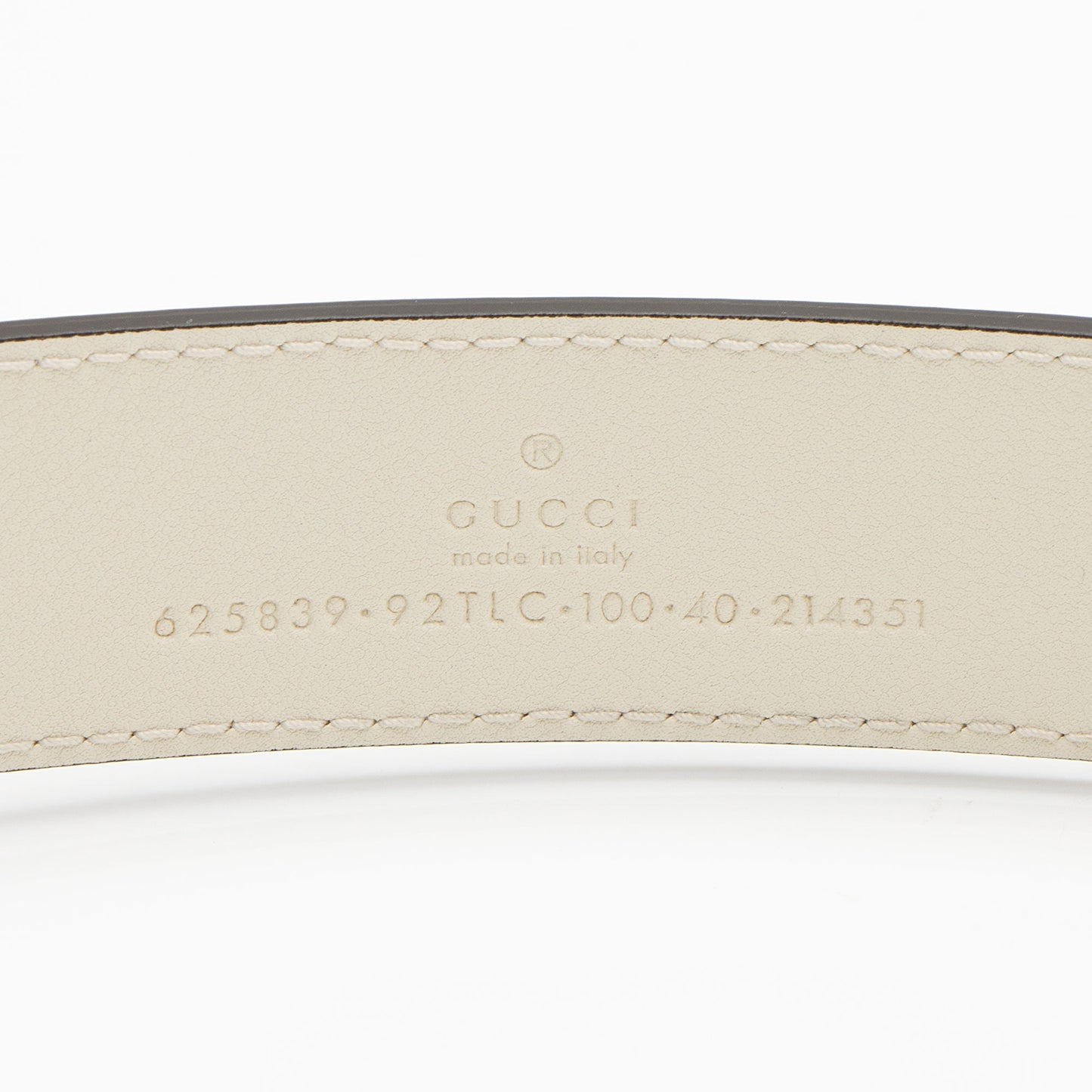 Gucci GG Supreme GG Marmont Thin Leather Canvas White Brown Accessory