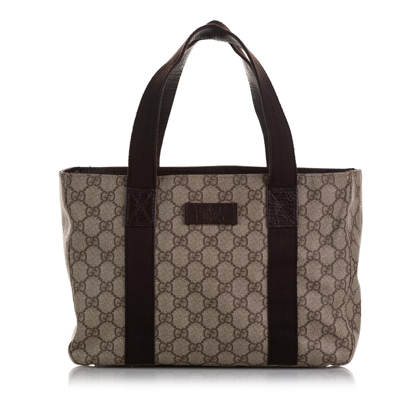 Gucci GG Supreme SHG-a8AFcF Canvas Brown Satchel Bag