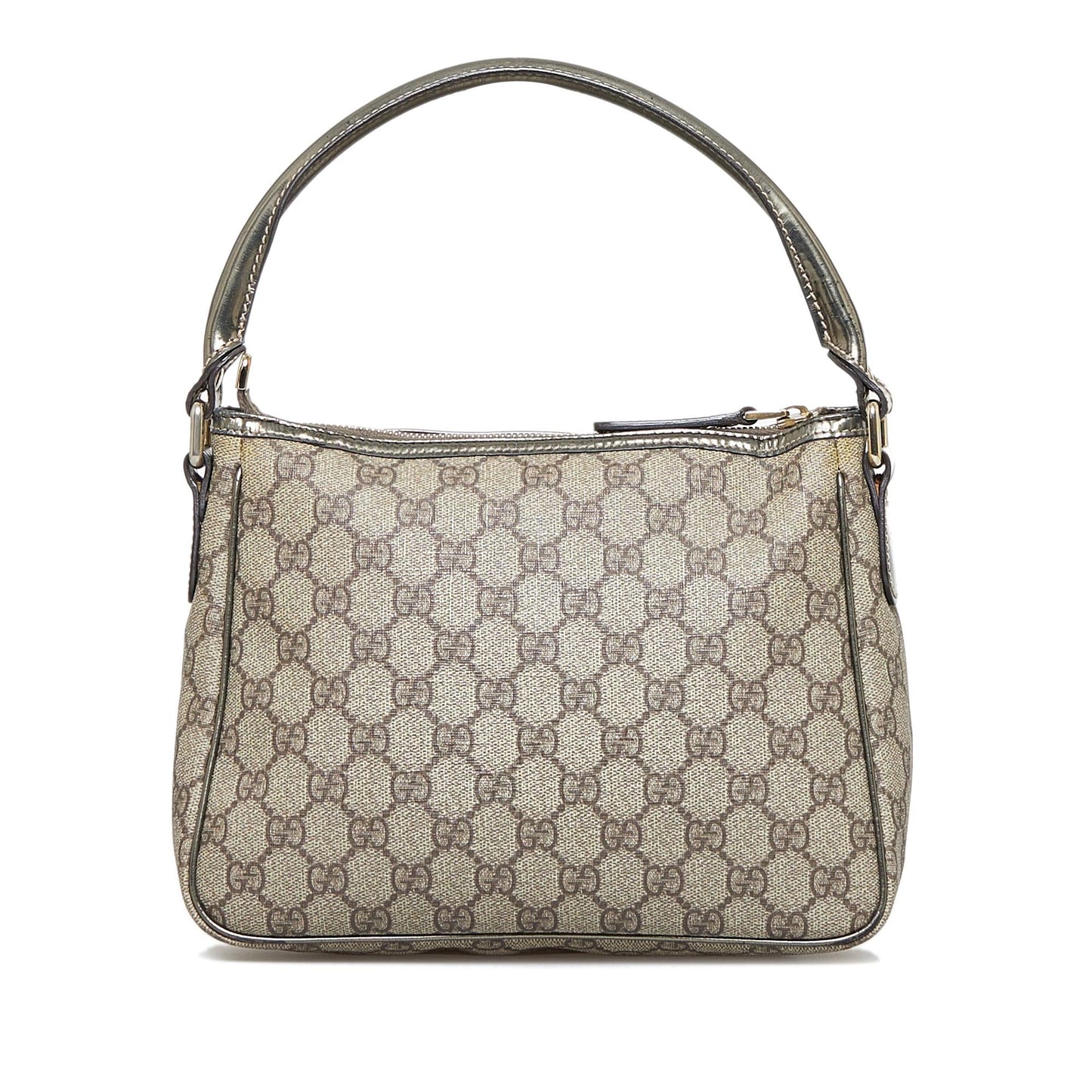 Gucci GG Supreme SHG-kF62Lc Canvas Brown Satchel Bag