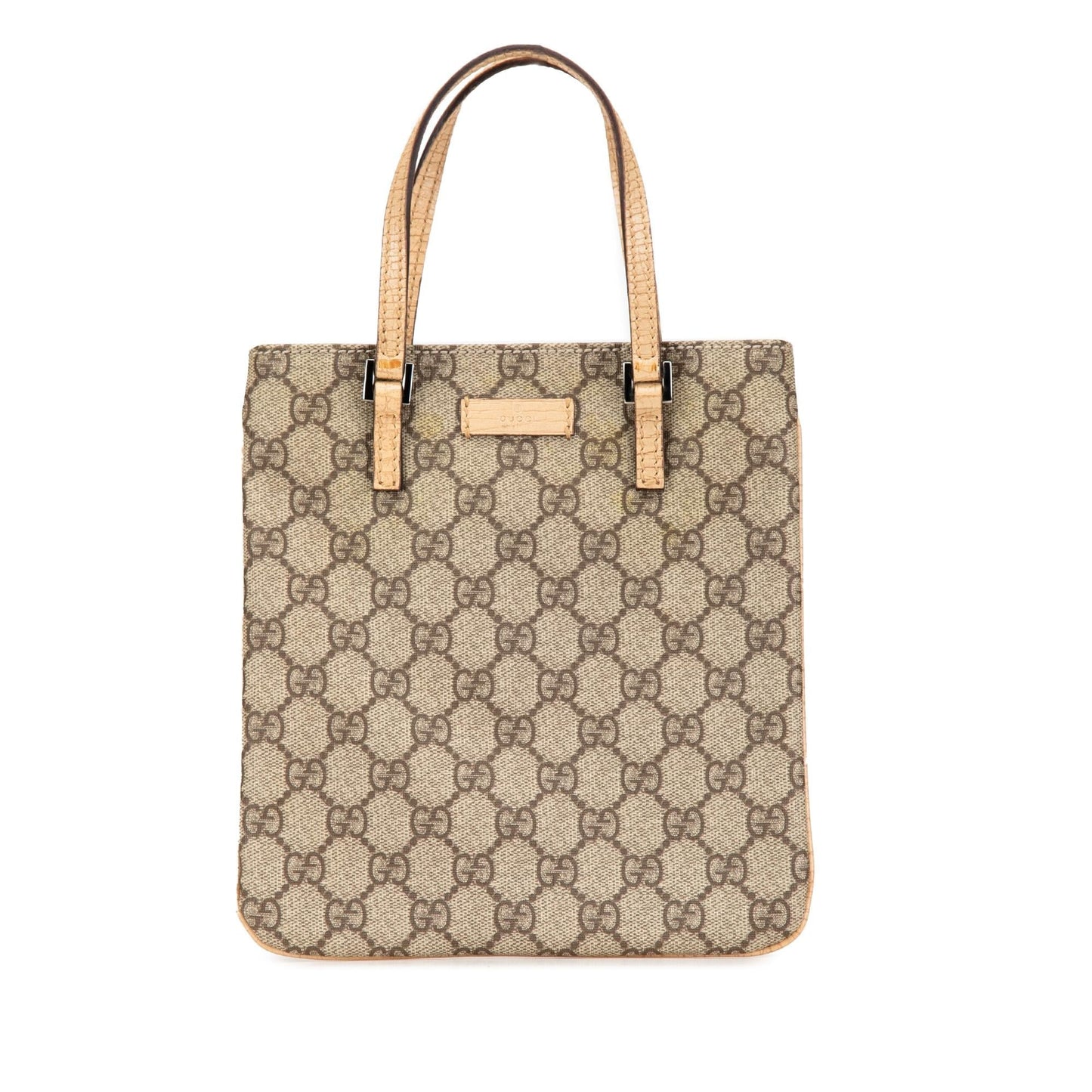 Gucci GG Supreme Canvas Brown Satchel Bag Handbag 1