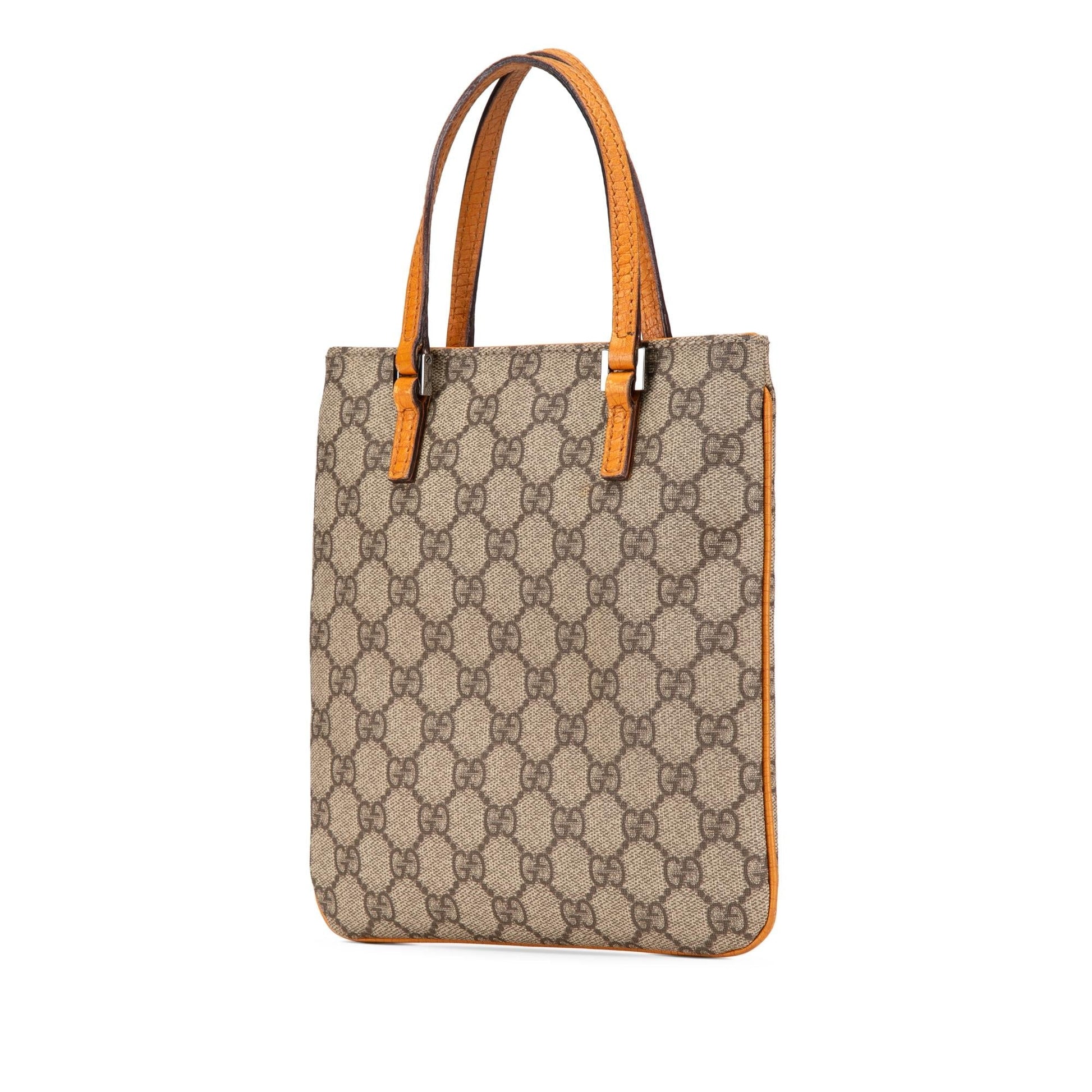Gucci GG Supreme Canvas Brown Satchel Bag Handbag 2