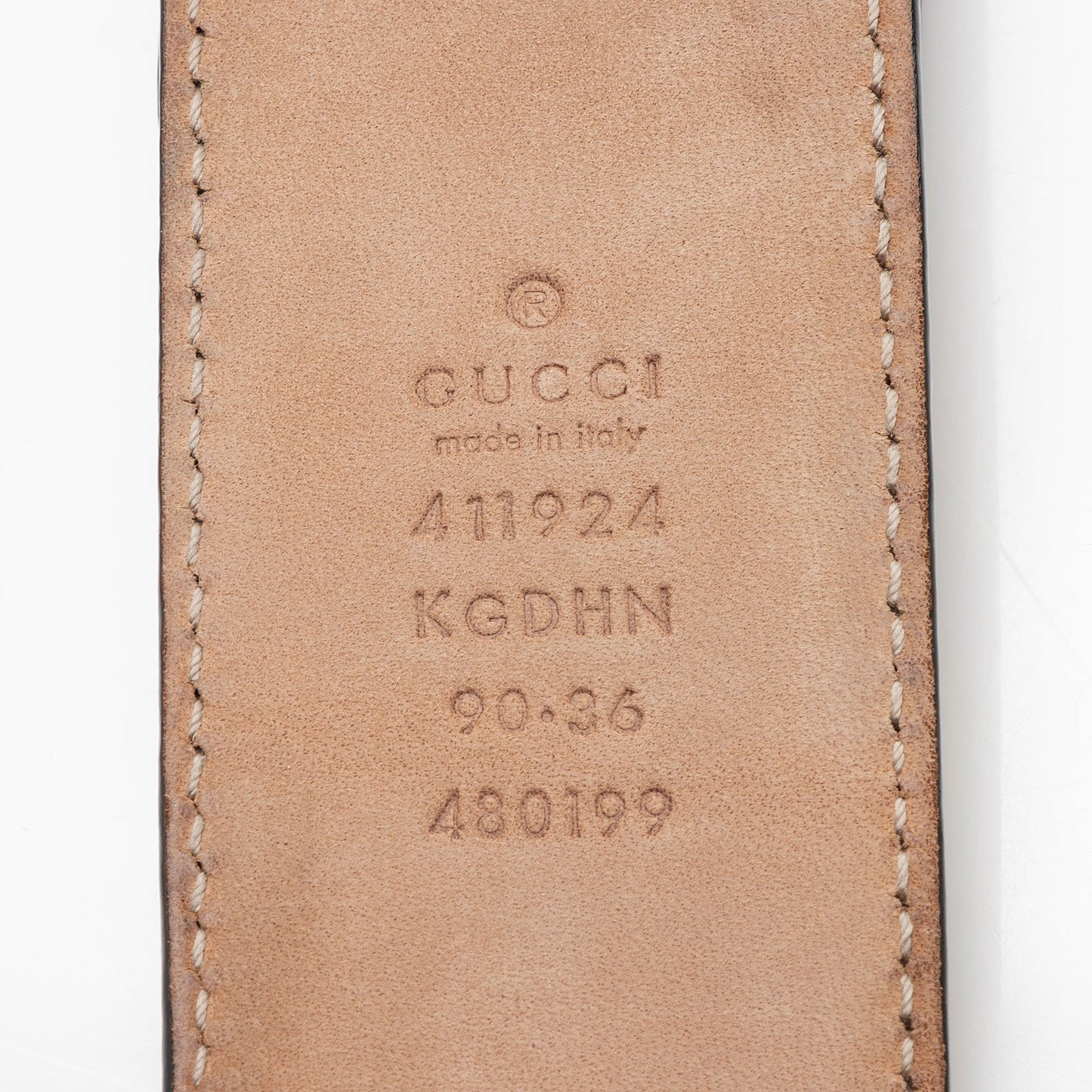 Gucci GG Supreme Interlocking G Belt Leather Canvas Beige Blue Accessory Shf Mxruhe