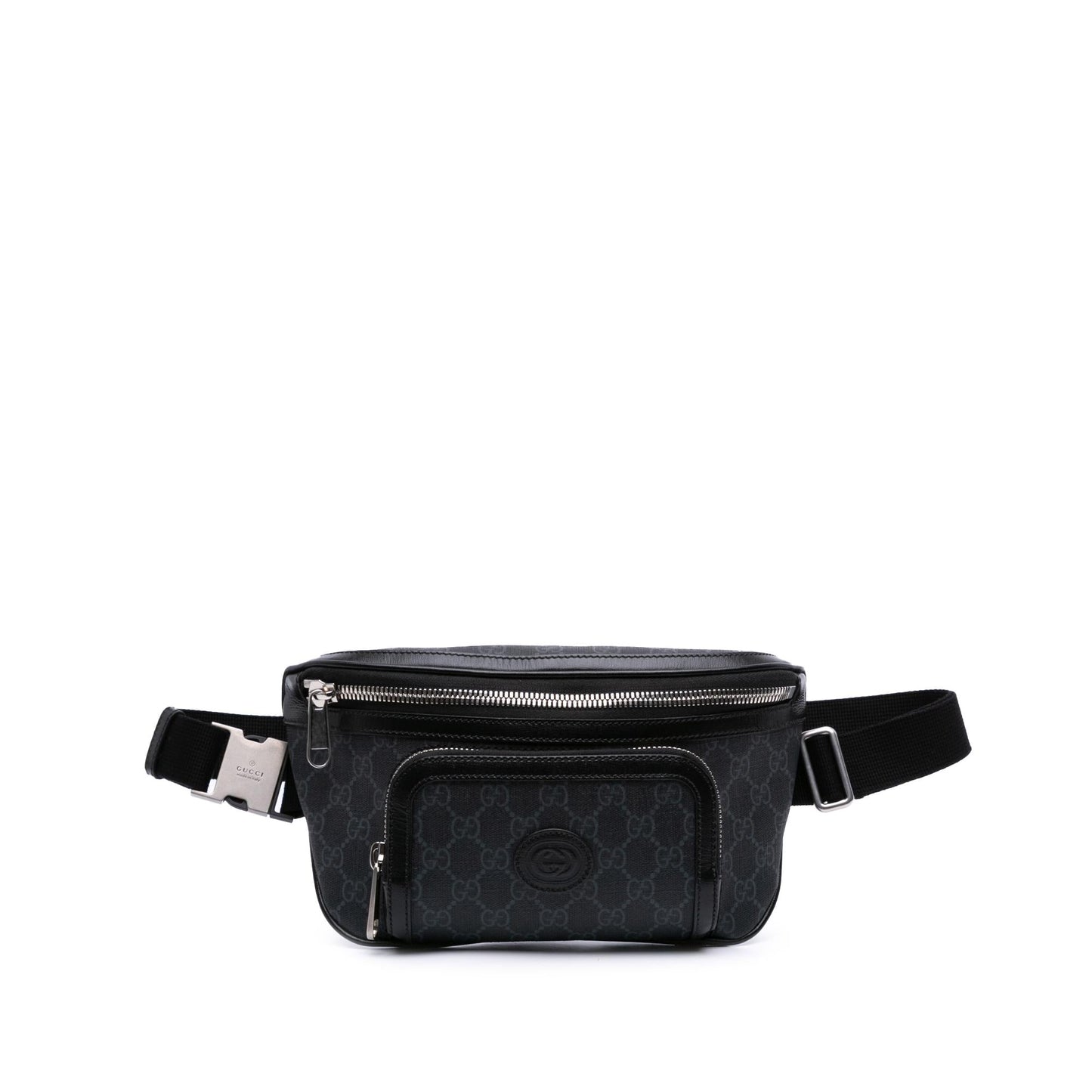 Gucci GG Supreme Interlocking G Belt Canvas Brown Accessory