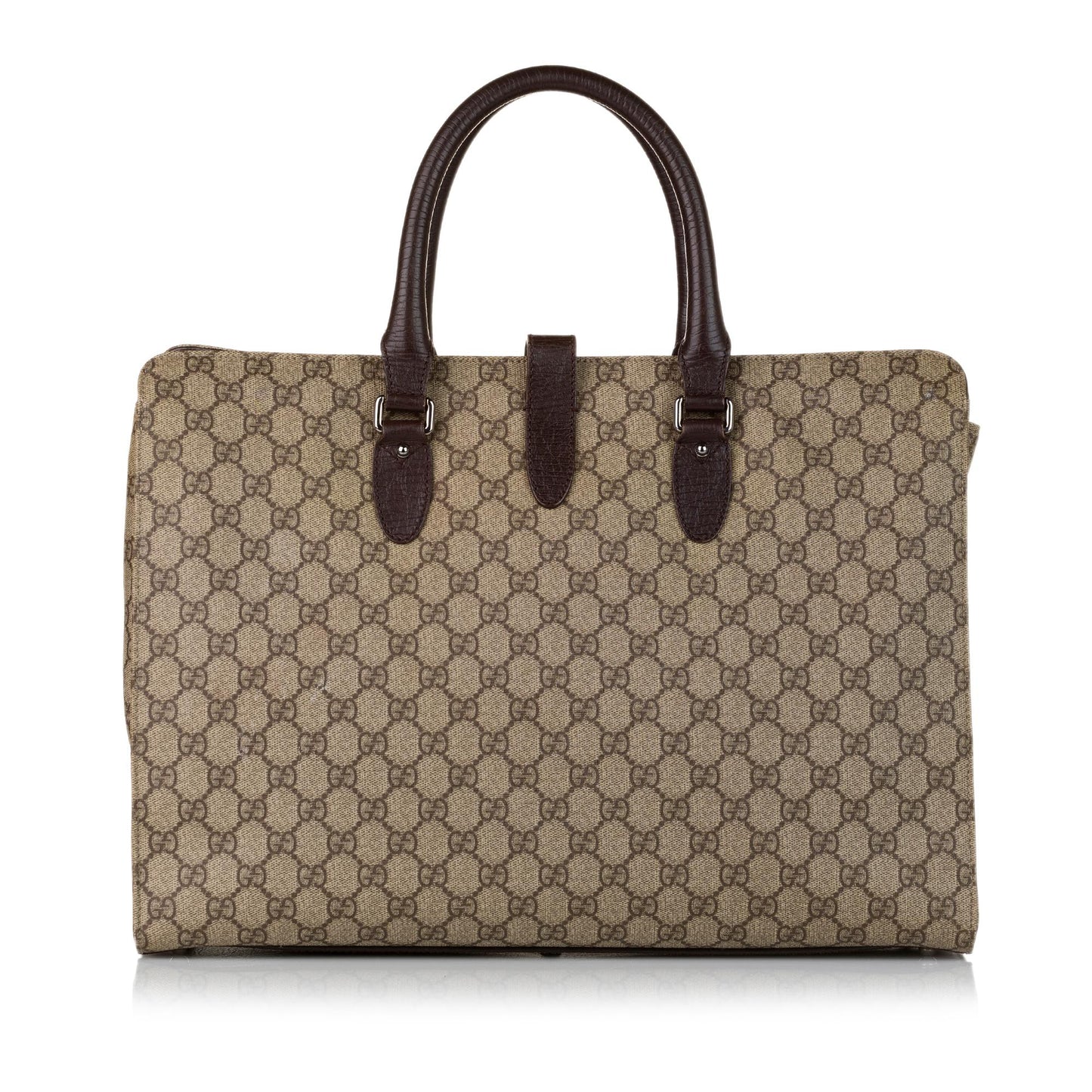 Gucci GG Supreme Jackie Soft SHG Canvas Brown Tote Bag