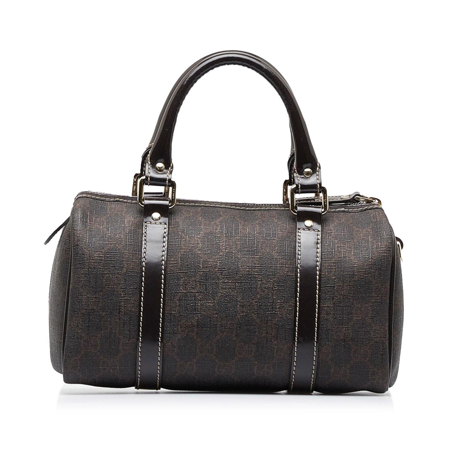 Gucci GG Supreme Joy Boston SHG-MZxs2V Canvas Calf Brown Satchel Bag
