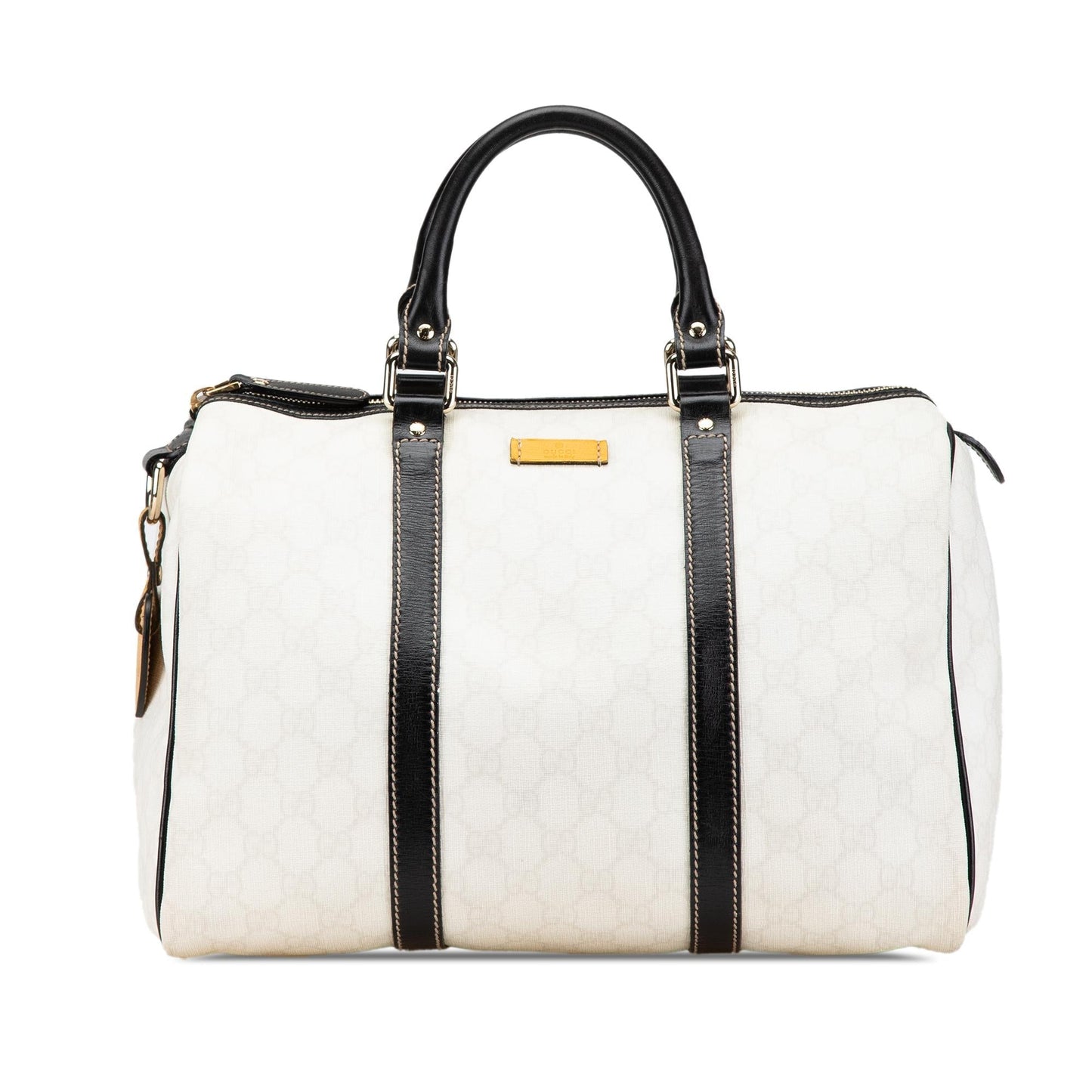 Gucci GG Supreme Joy Boston SHG-alCiJN Canvas White Satchel Bag