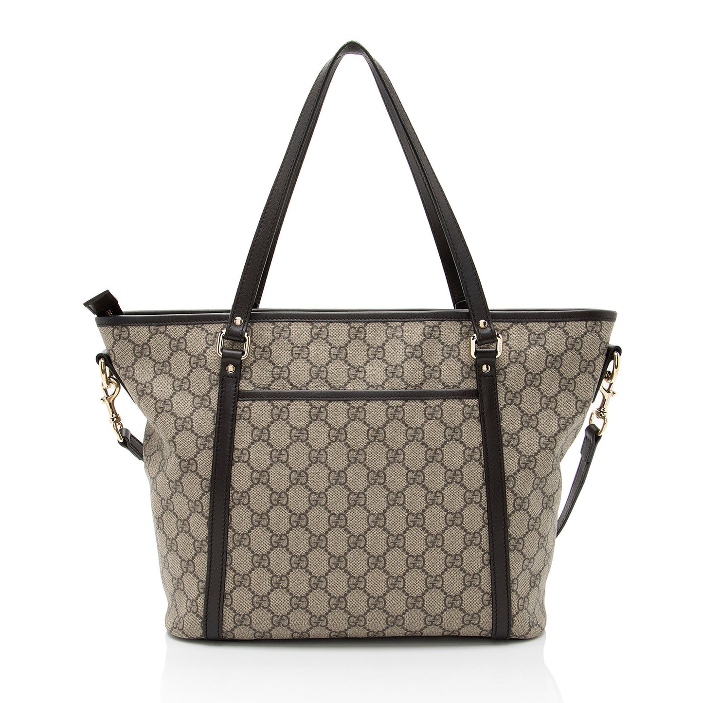Gucci GG Supreme Joy SHF-xoEhXO Leather Canvas Brown Beige Tote Bag