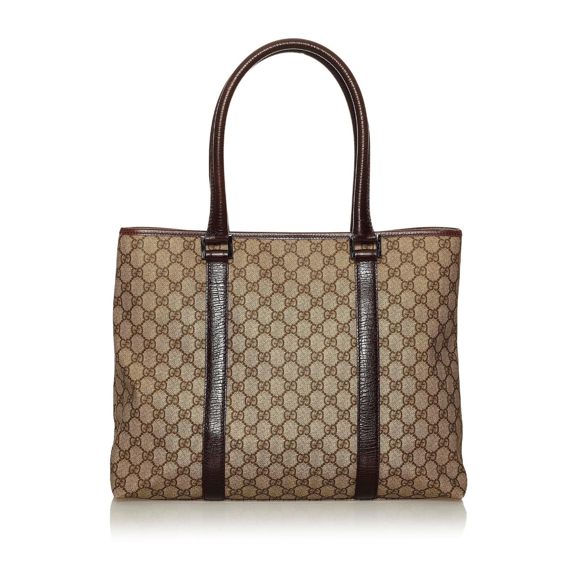 Gucci GG Supreme Joy SHG Canvas Black Brown Tote Bag